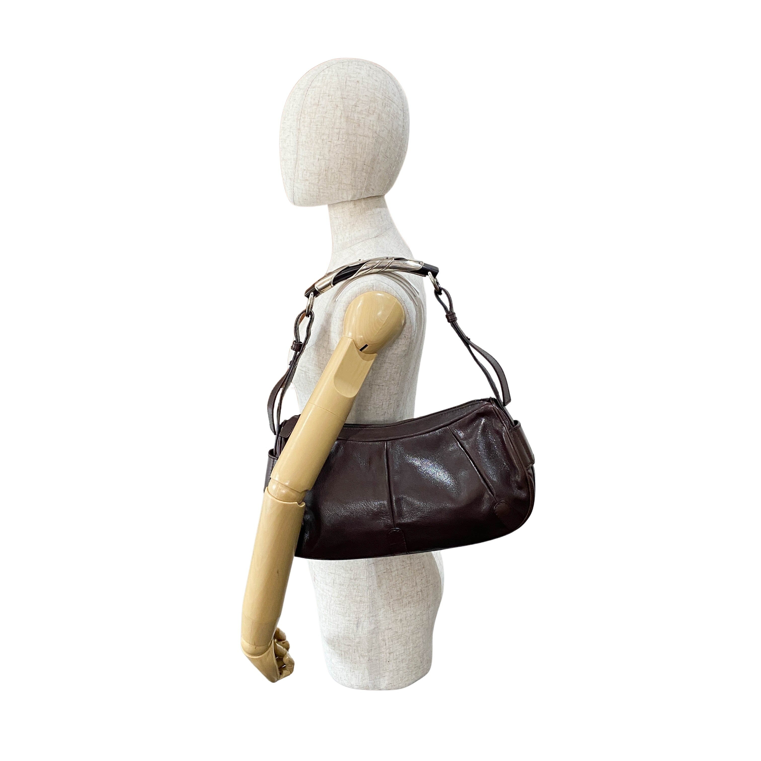 Mombasa Brown Leather Shoulder Bag