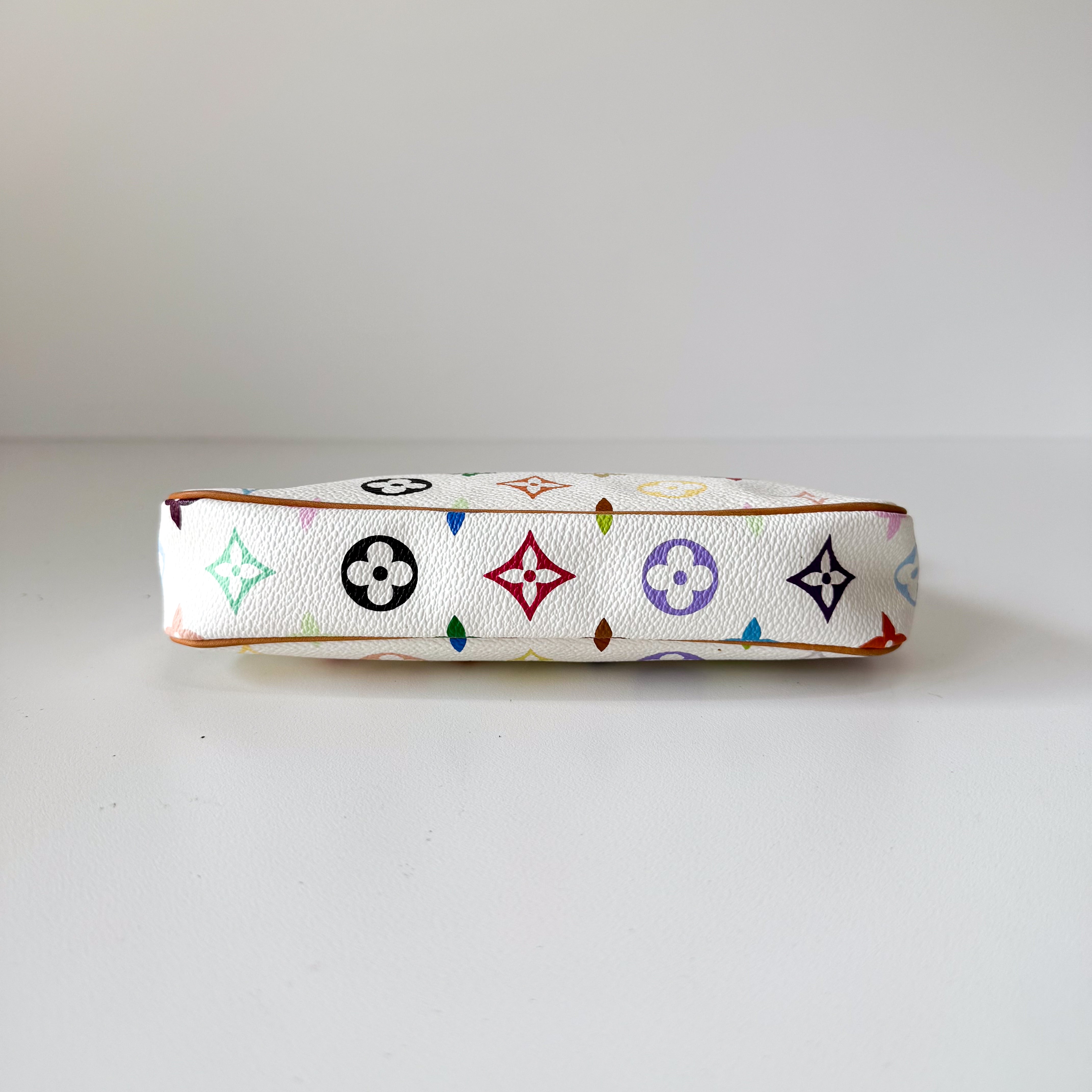 Louis Vuitton x Takashi Murakami Pochette Accessoire Multicolor Monogram Handbag