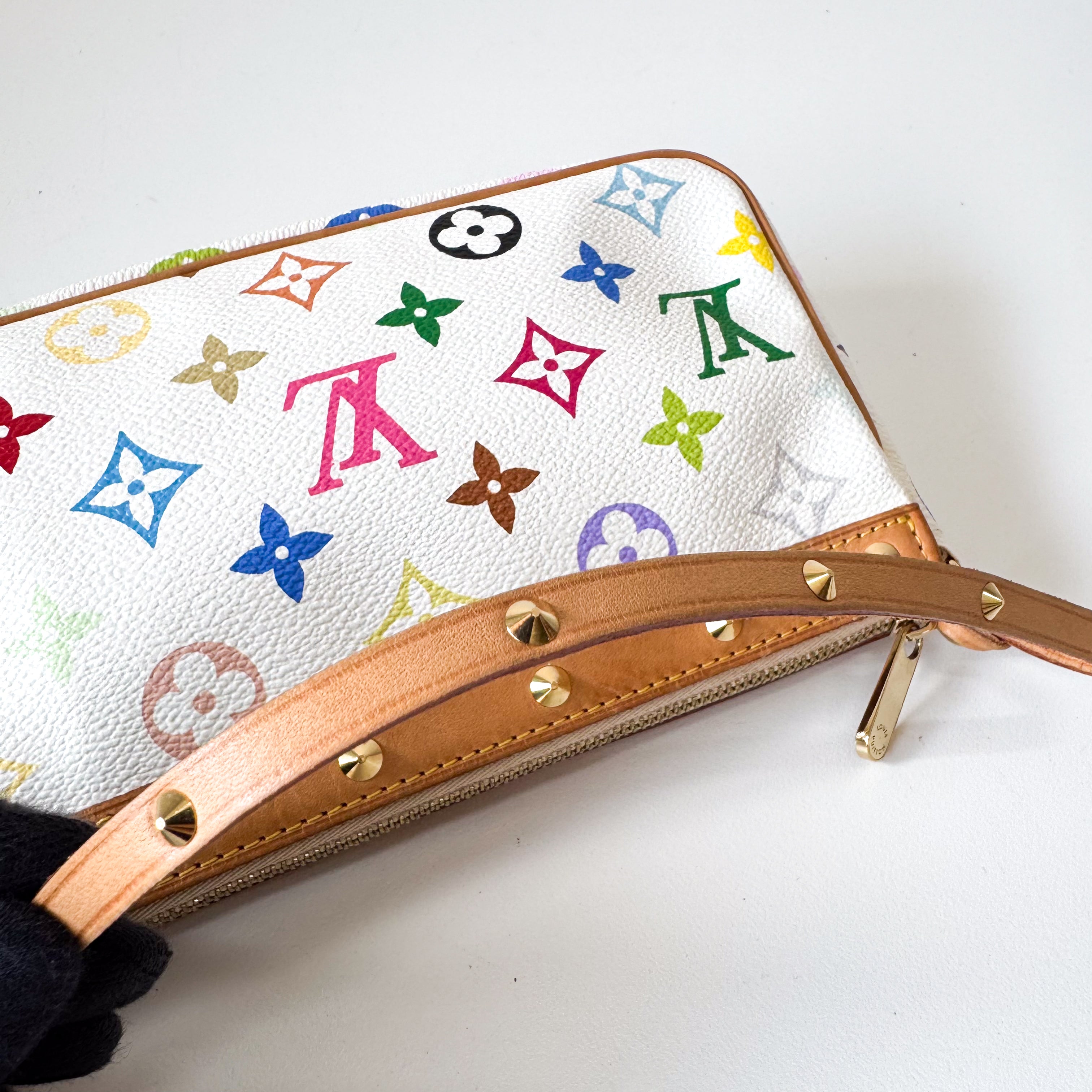 Louis Vuitton x Takashi Murakami Pochette Accessoire Multicolor Monogram Handbag