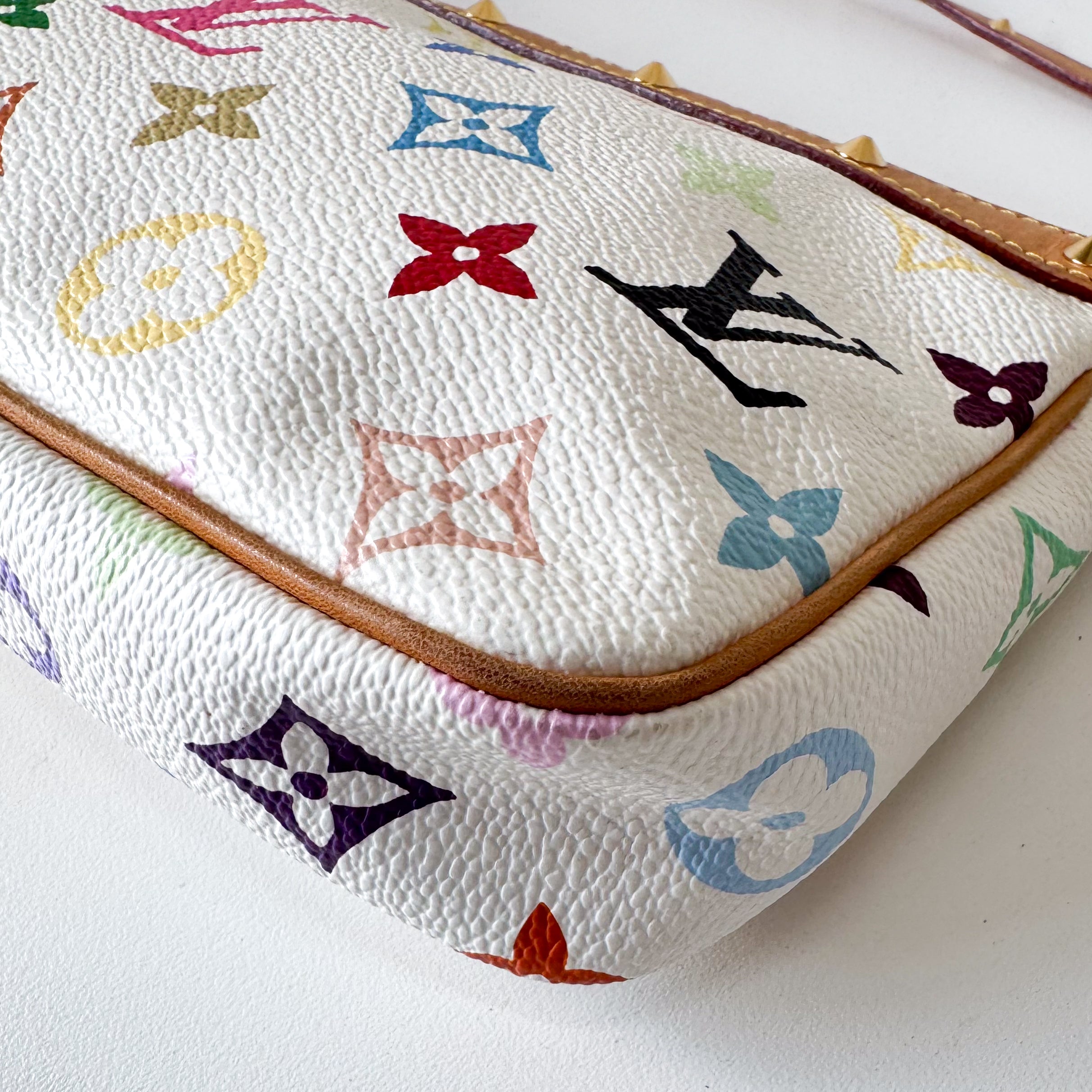 Louis Vuitton x Takashi Murakami Pochette Accessoire Multicolor Monogram Handbag