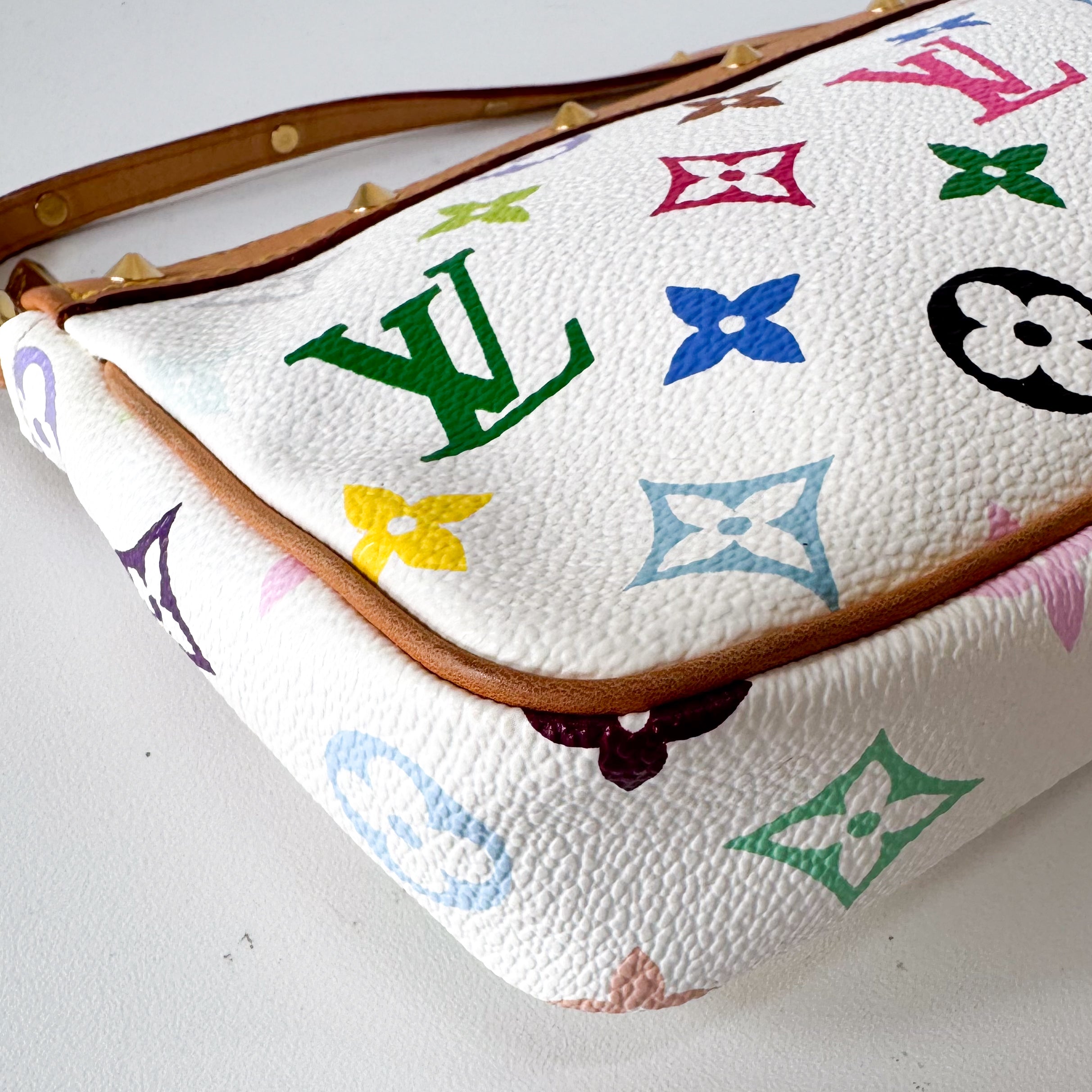 Louis Vuitton x Takashi Murakami Pochette Accessoire Multicolor Monogram Handbag