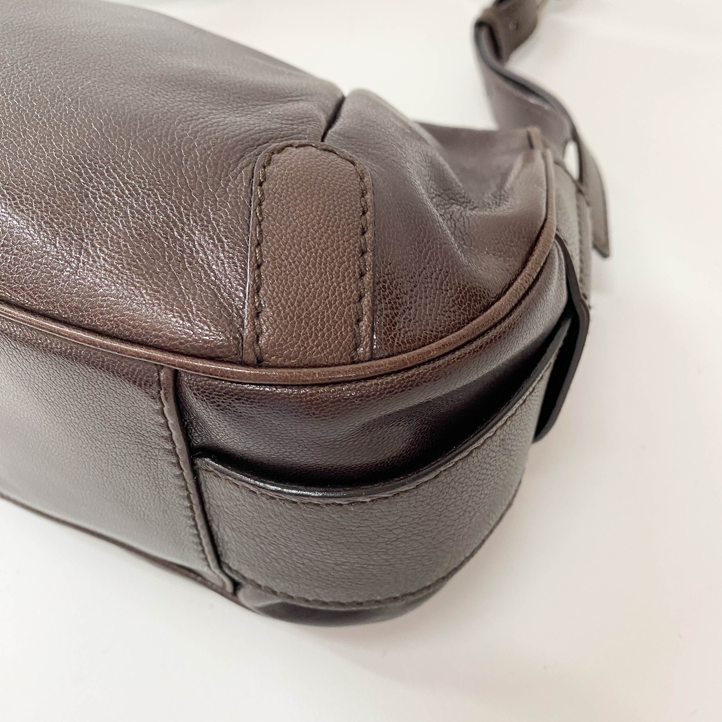 Mombasa Brown Leather Shoulder Bag
