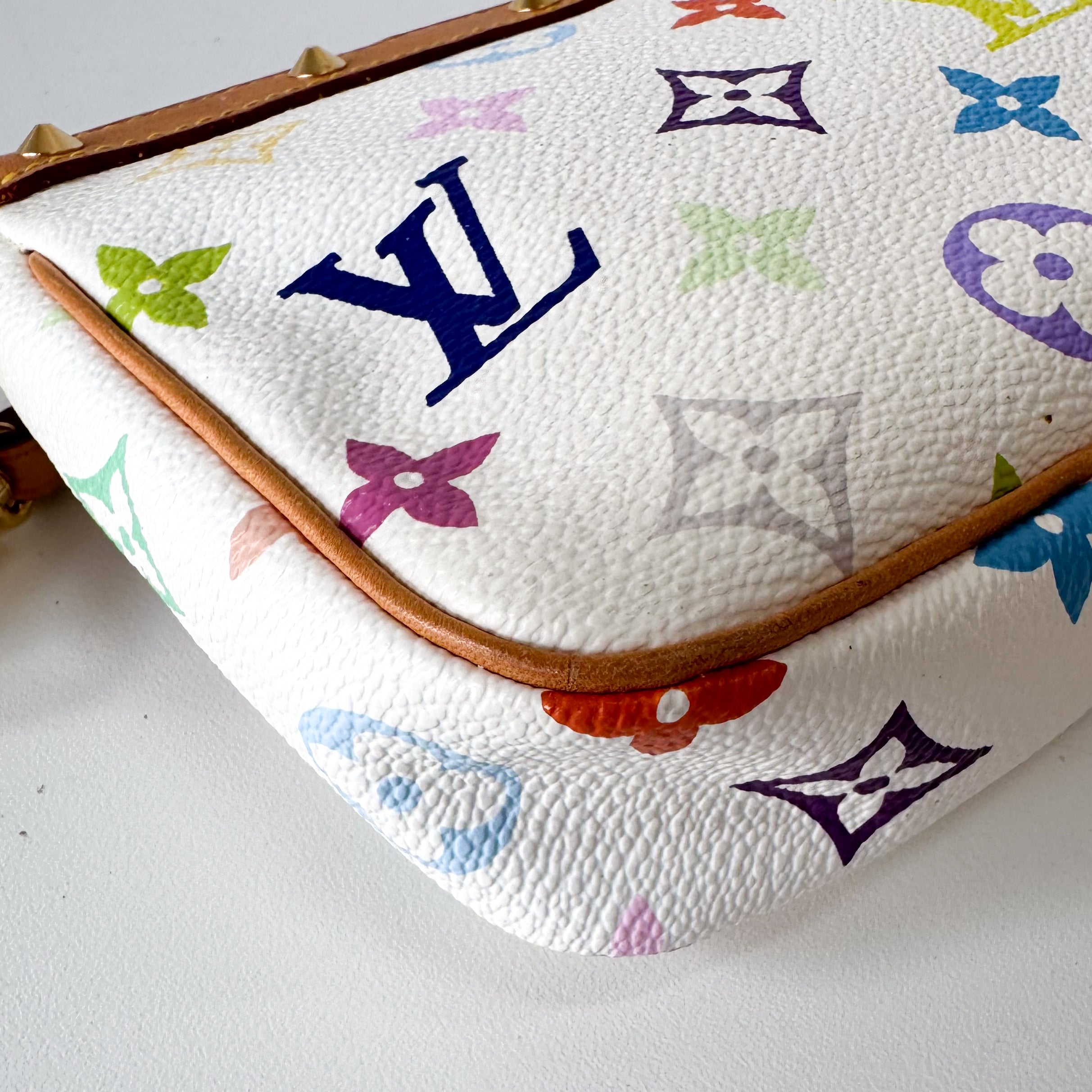 Louis Vuitton x Takashi Murakami Pochette Accessoire Multicolor Monogram Handbag