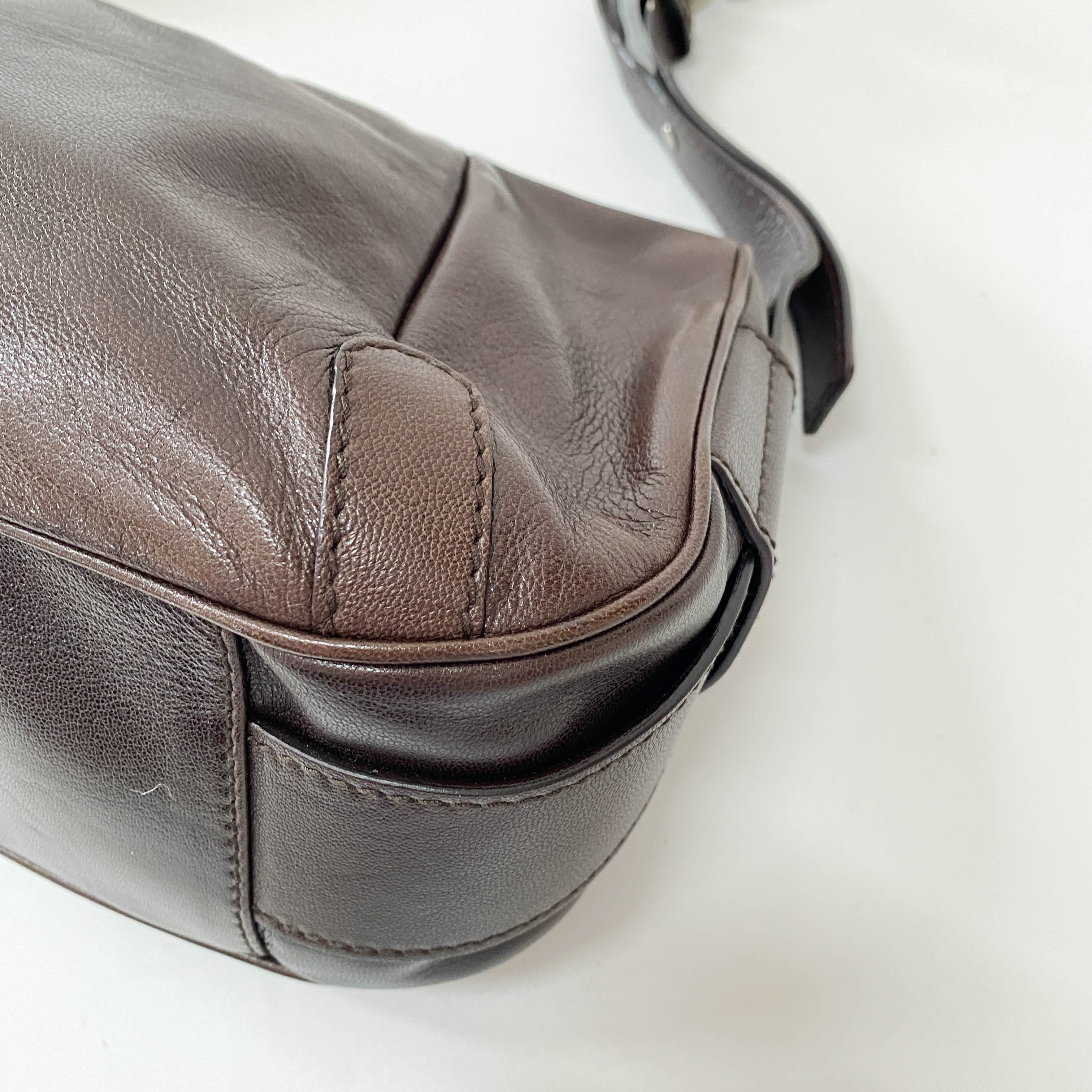 Mombasa Brown Leather Shoulder Bag