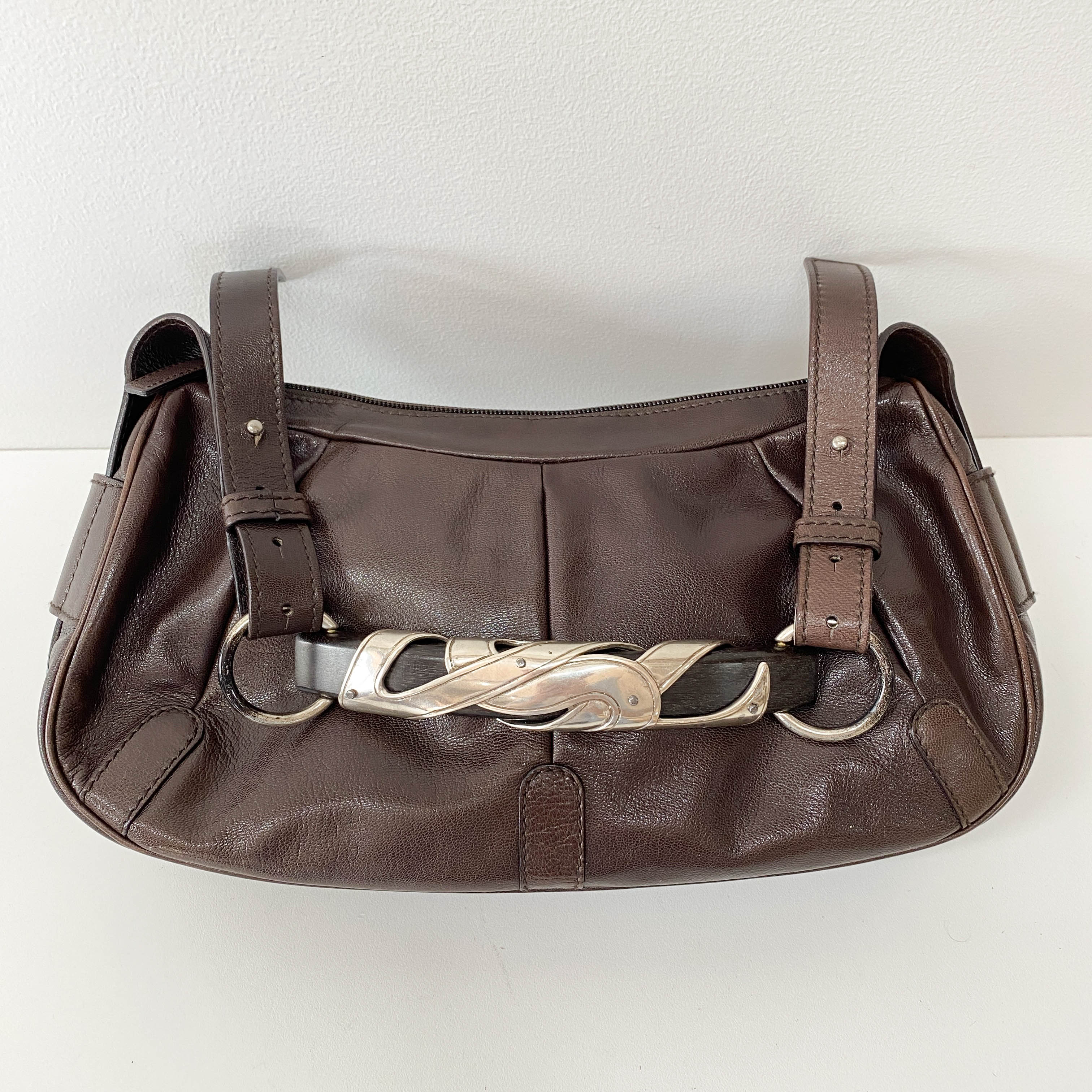 Mombasa Brown Leather Shoulder Bag
