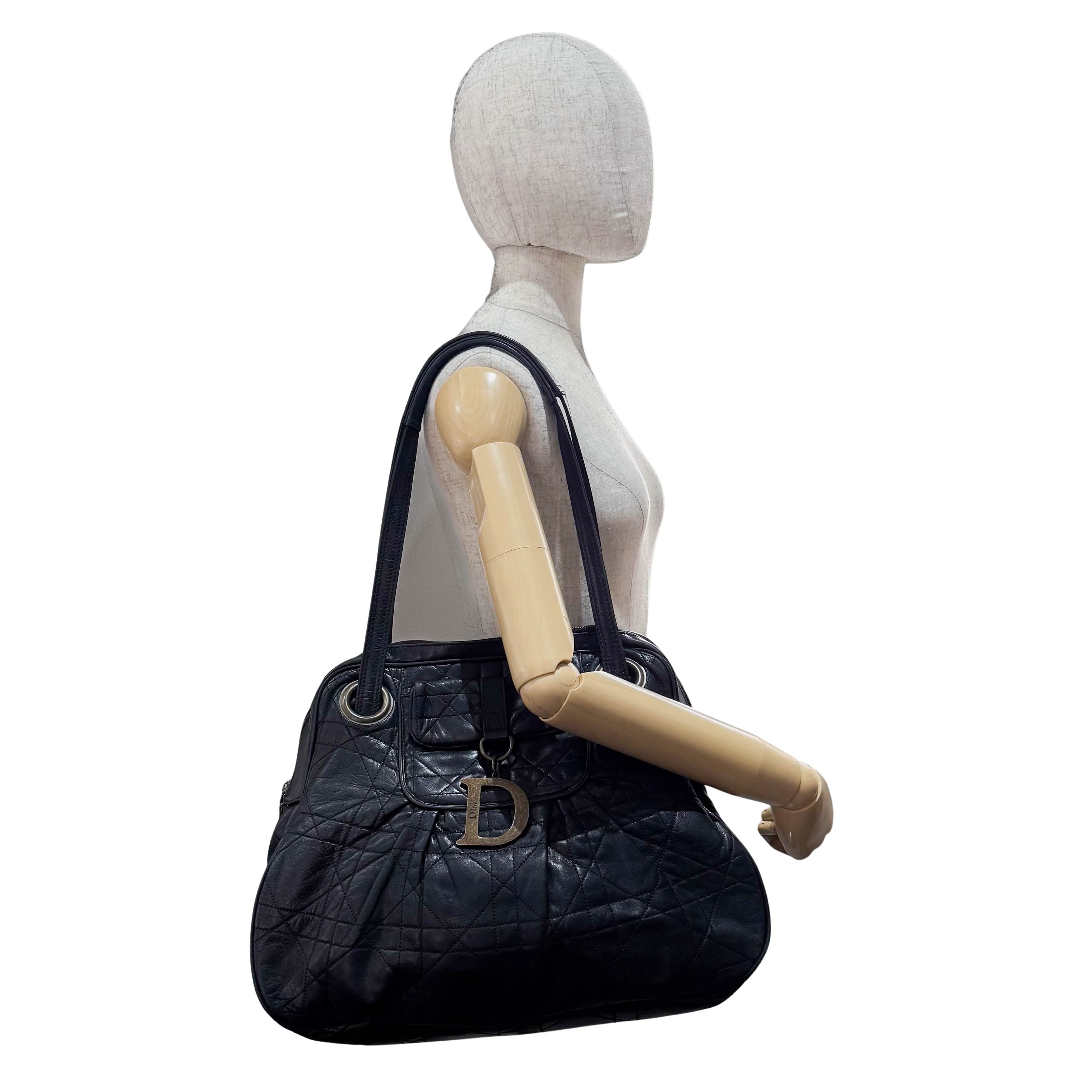 Black Leather Shoulder Bag