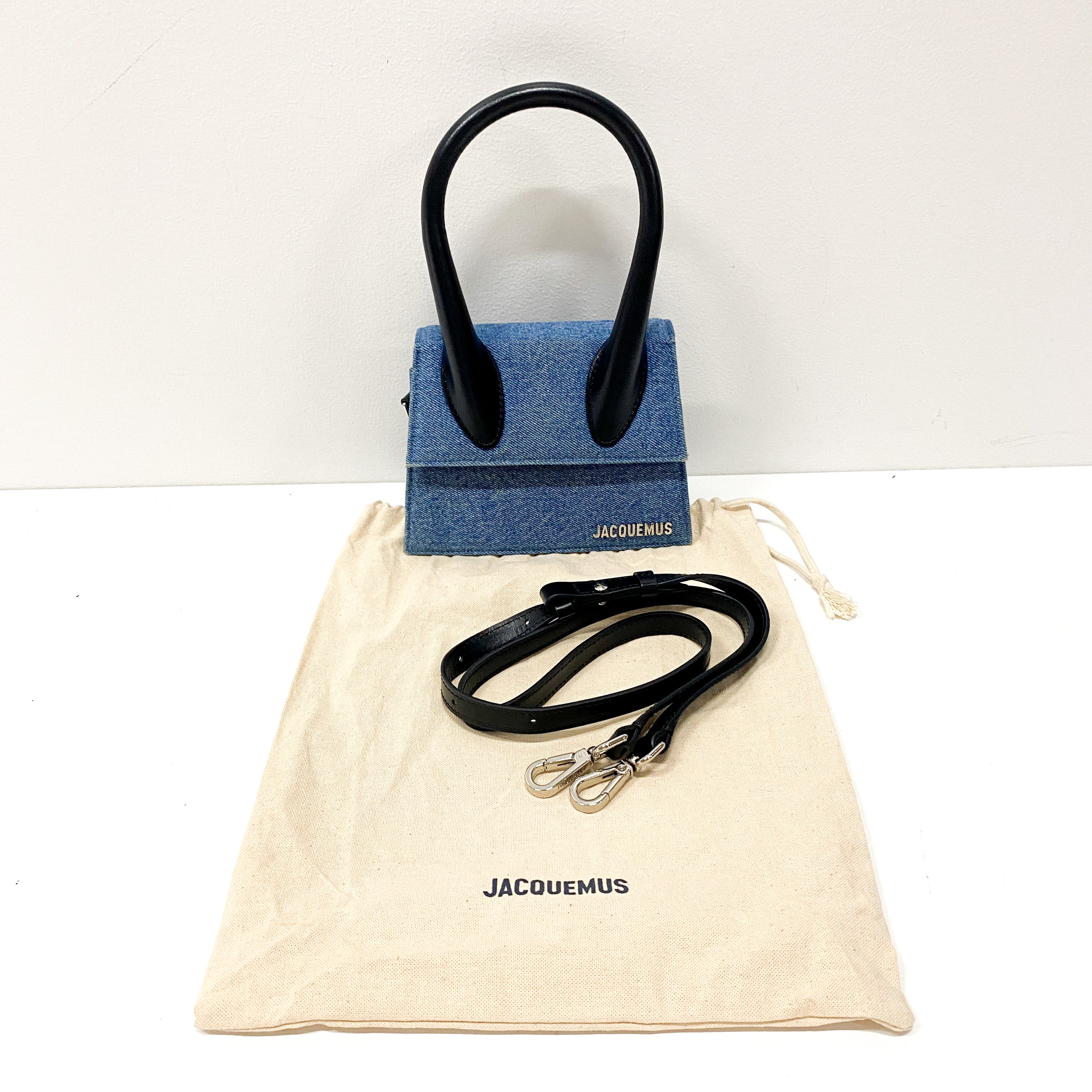 Le Chiquito Noeud Denim 2 Way Bag