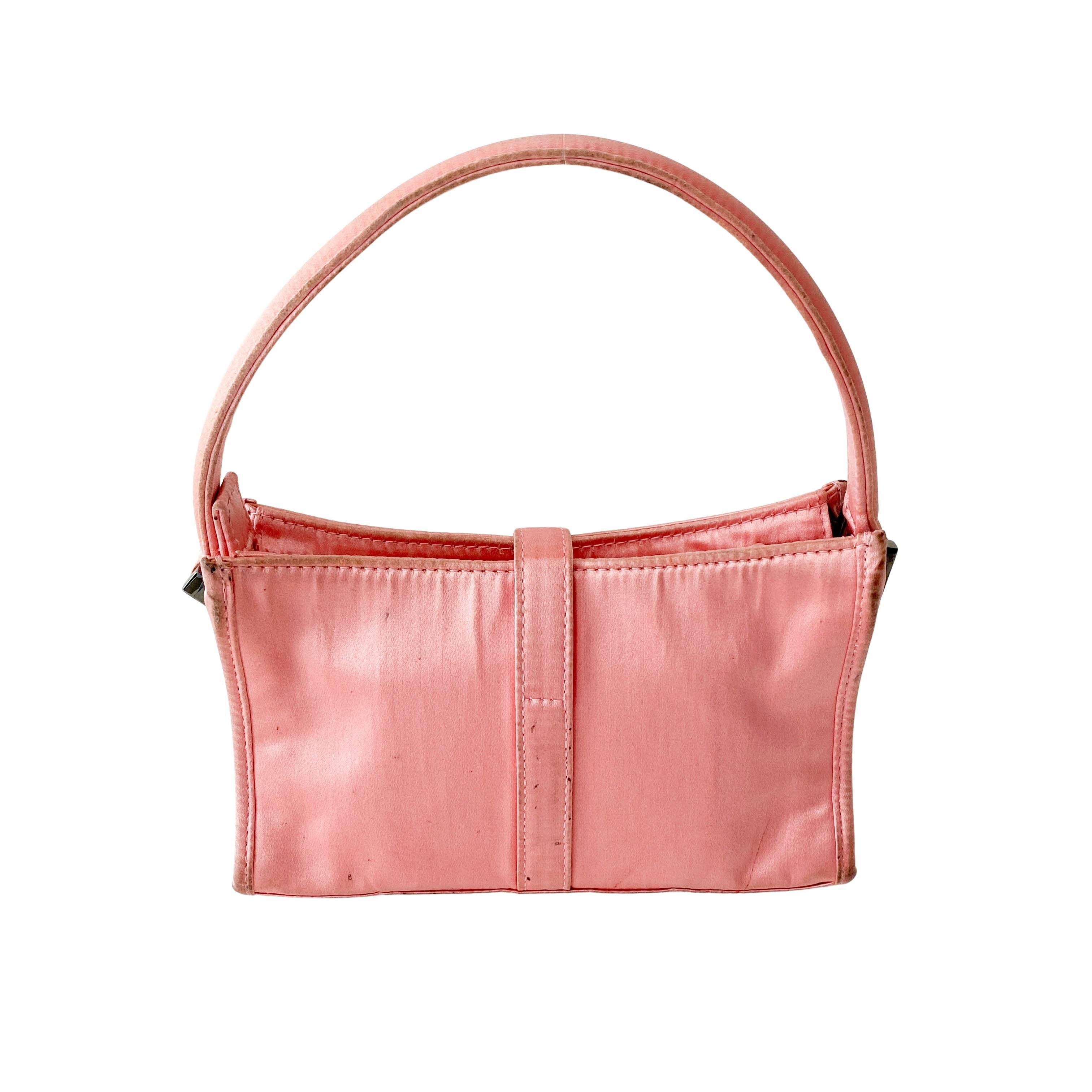 Mini Pink Satin Bag