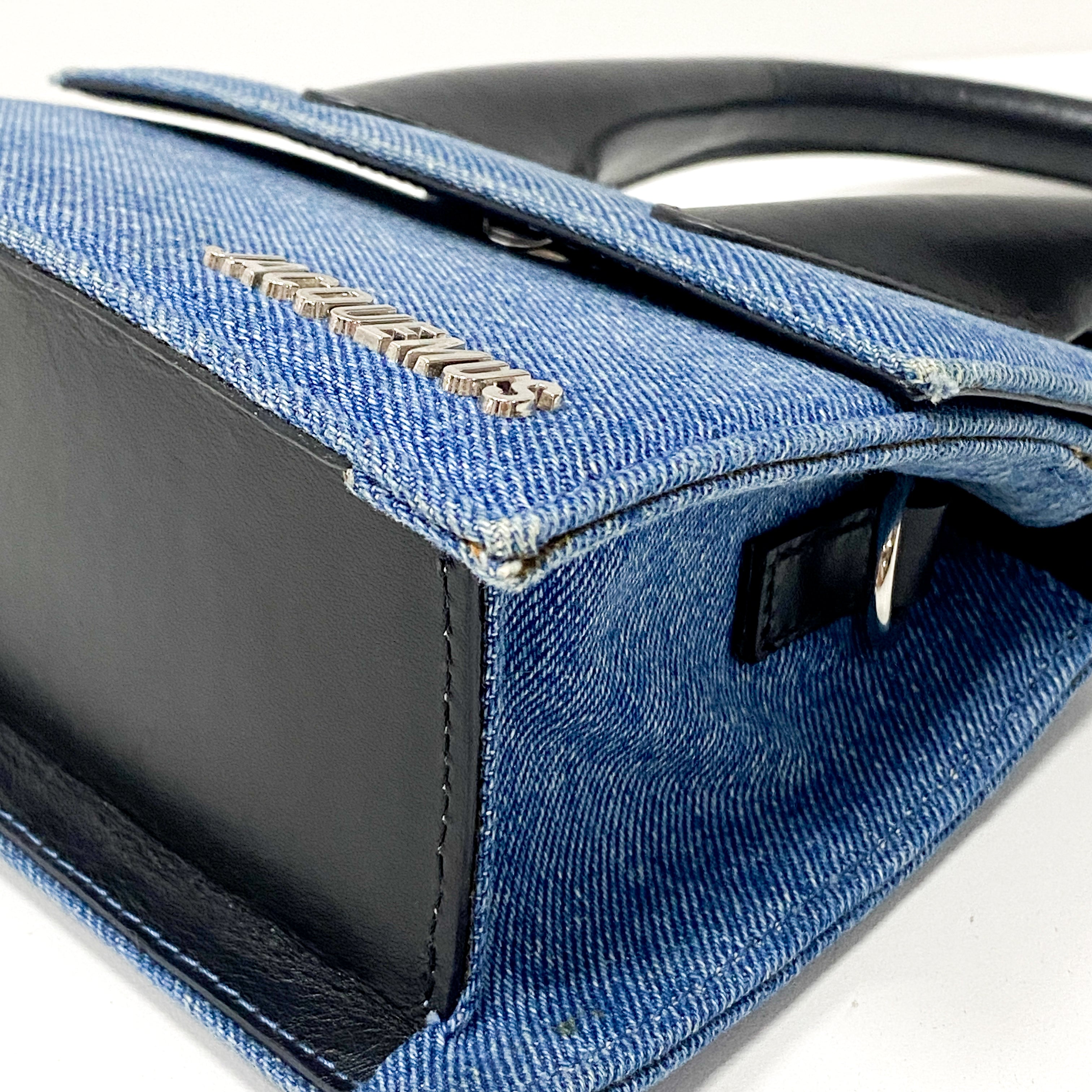 Le Chiquito Noeud Denim 2 Way Bag