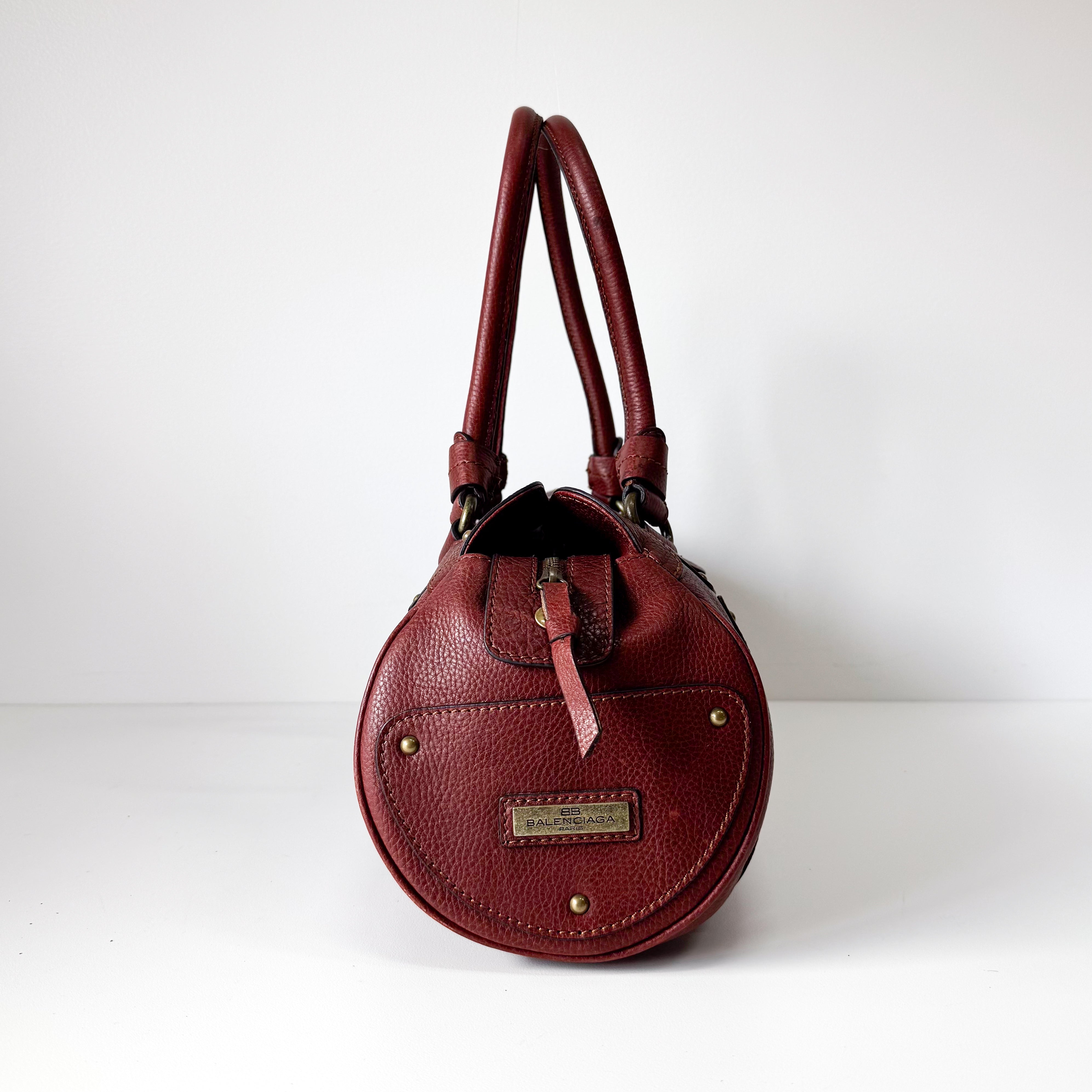 Red Leather Shoulder Bag