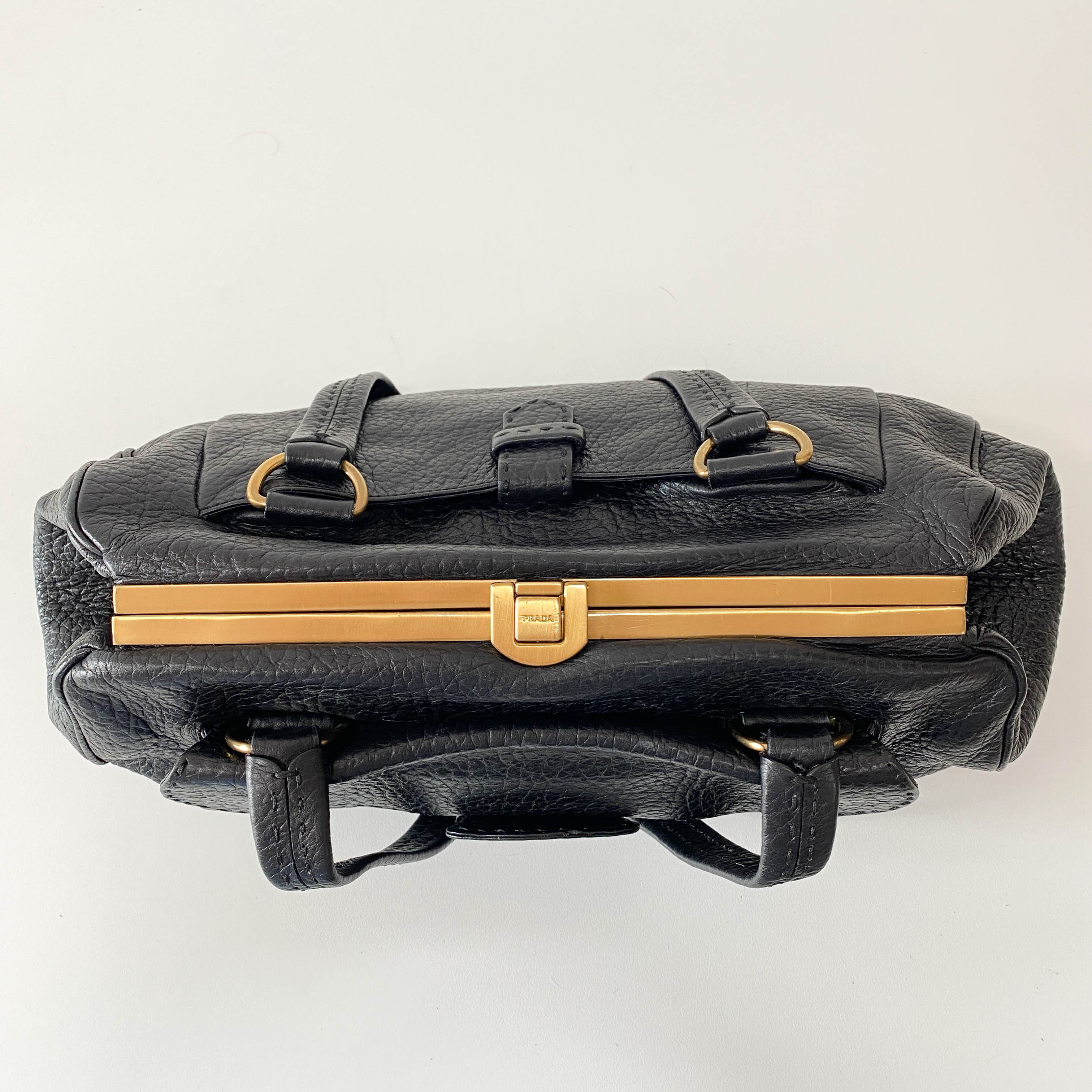 Black Leather Shoulder Bag