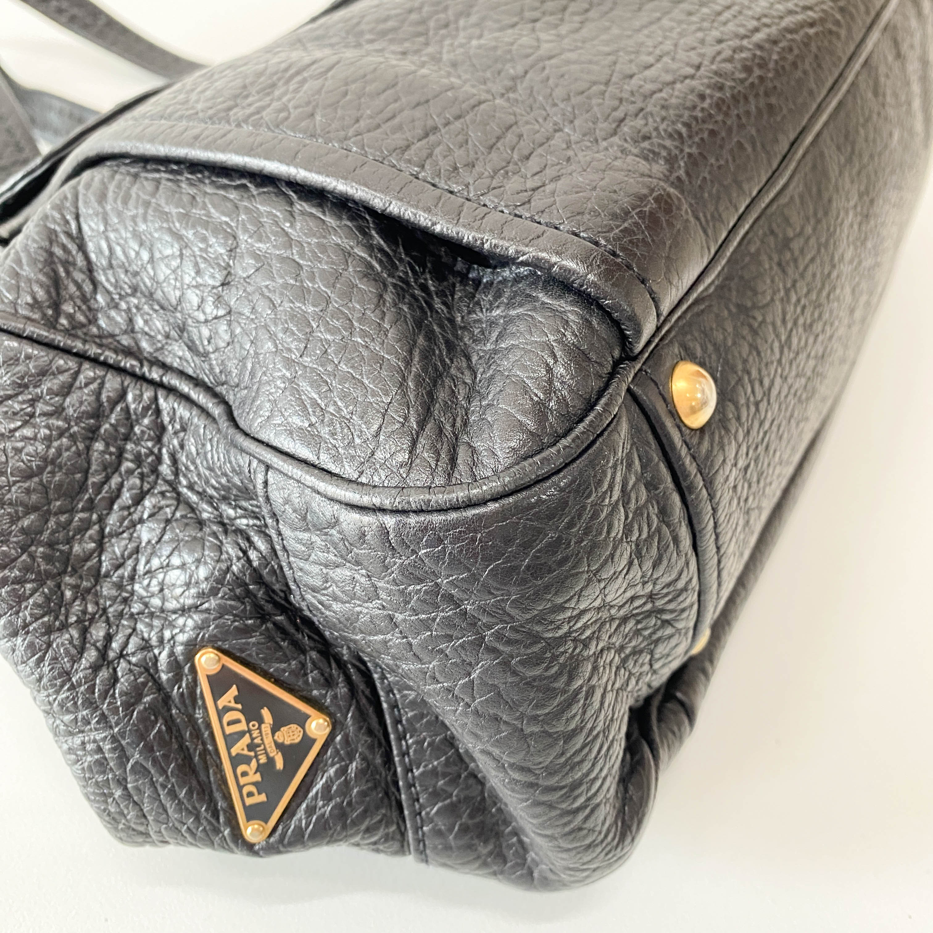 Black Leather Shoulder Bag