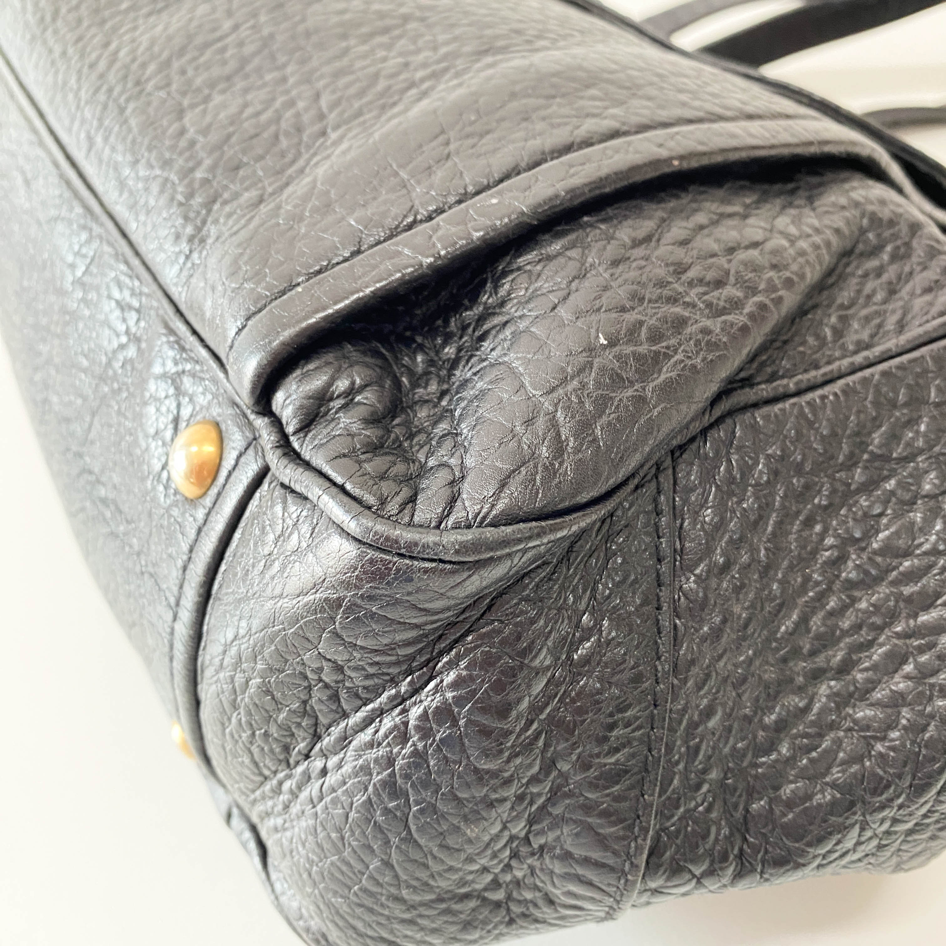 Black Leather Shoulder Bag