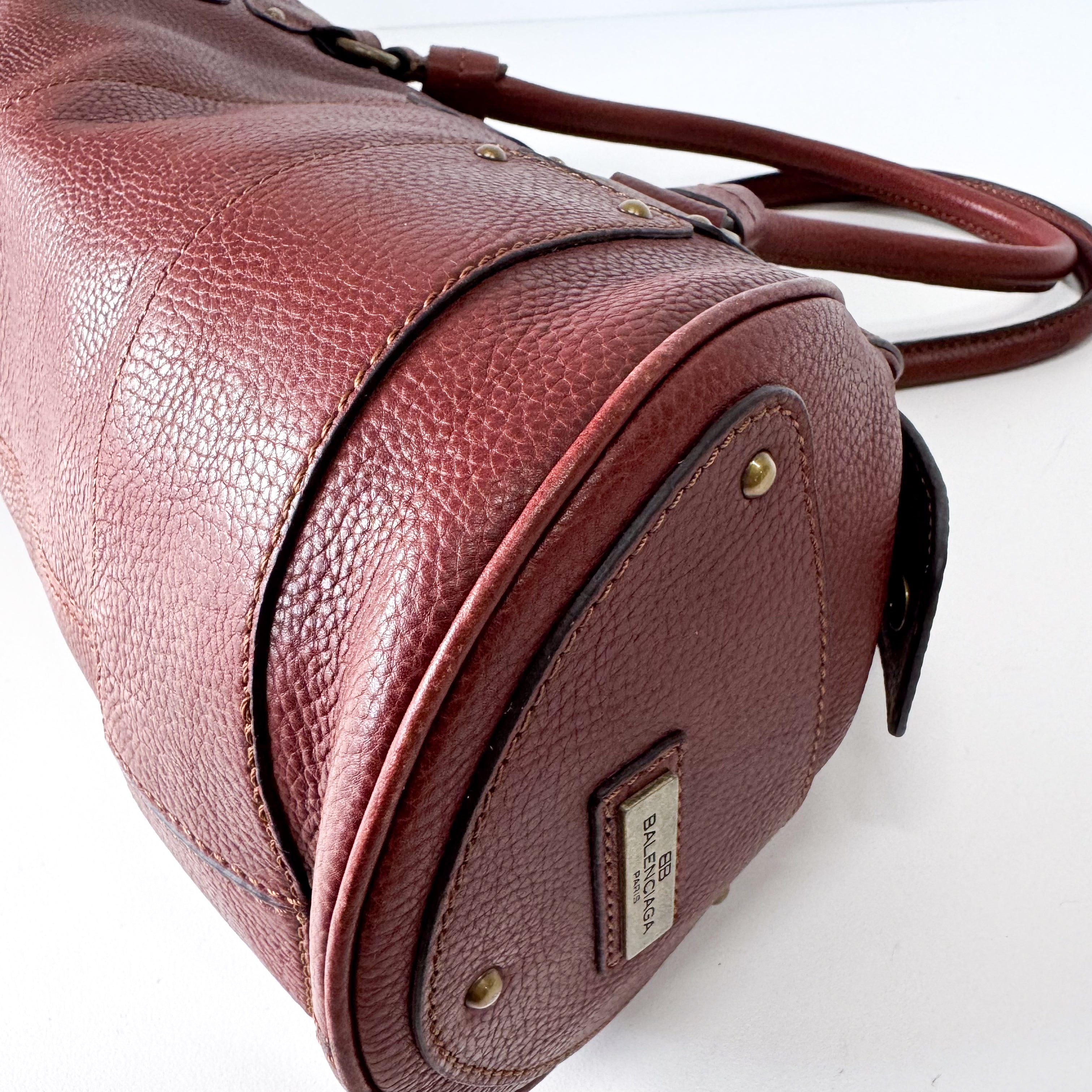Red Leather Shoulder Bag
