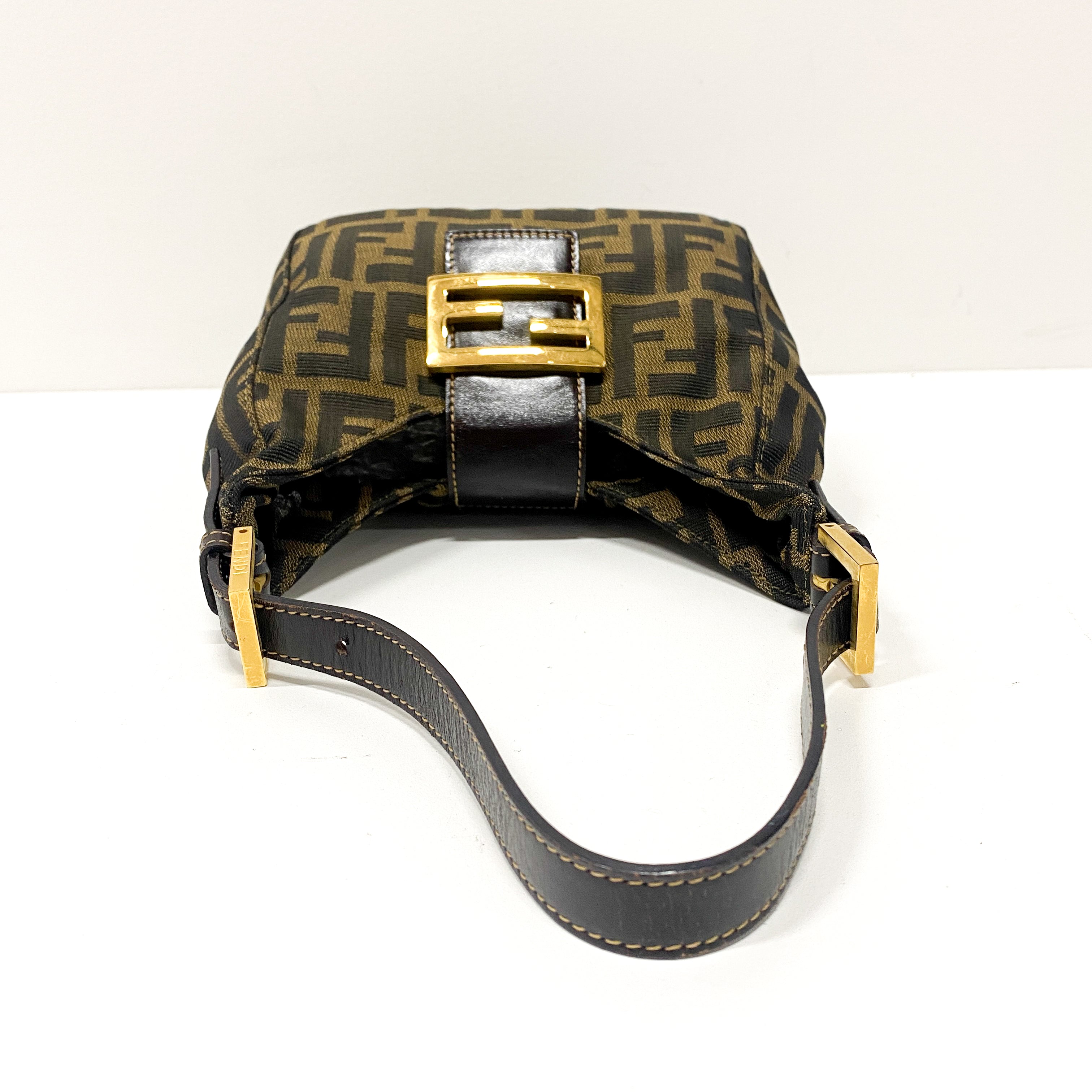 Zucca Mini Brown Hobo Shoulder Bag