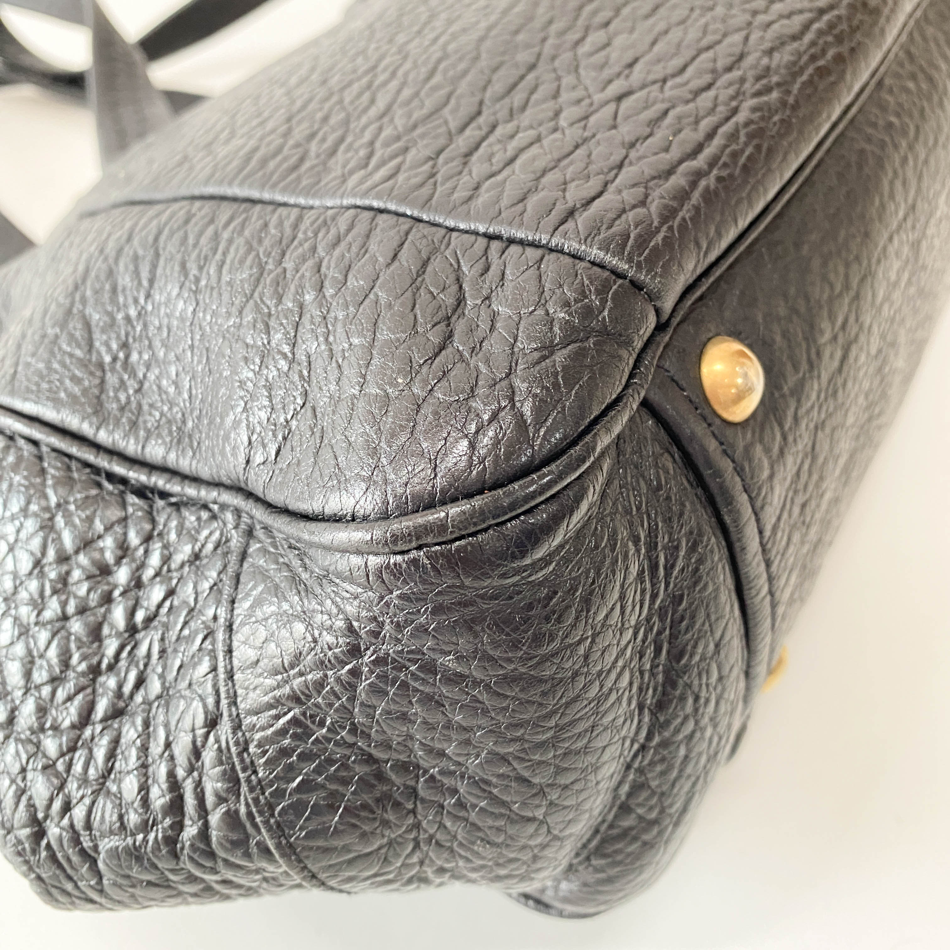 Black Leather Shoulder Bag