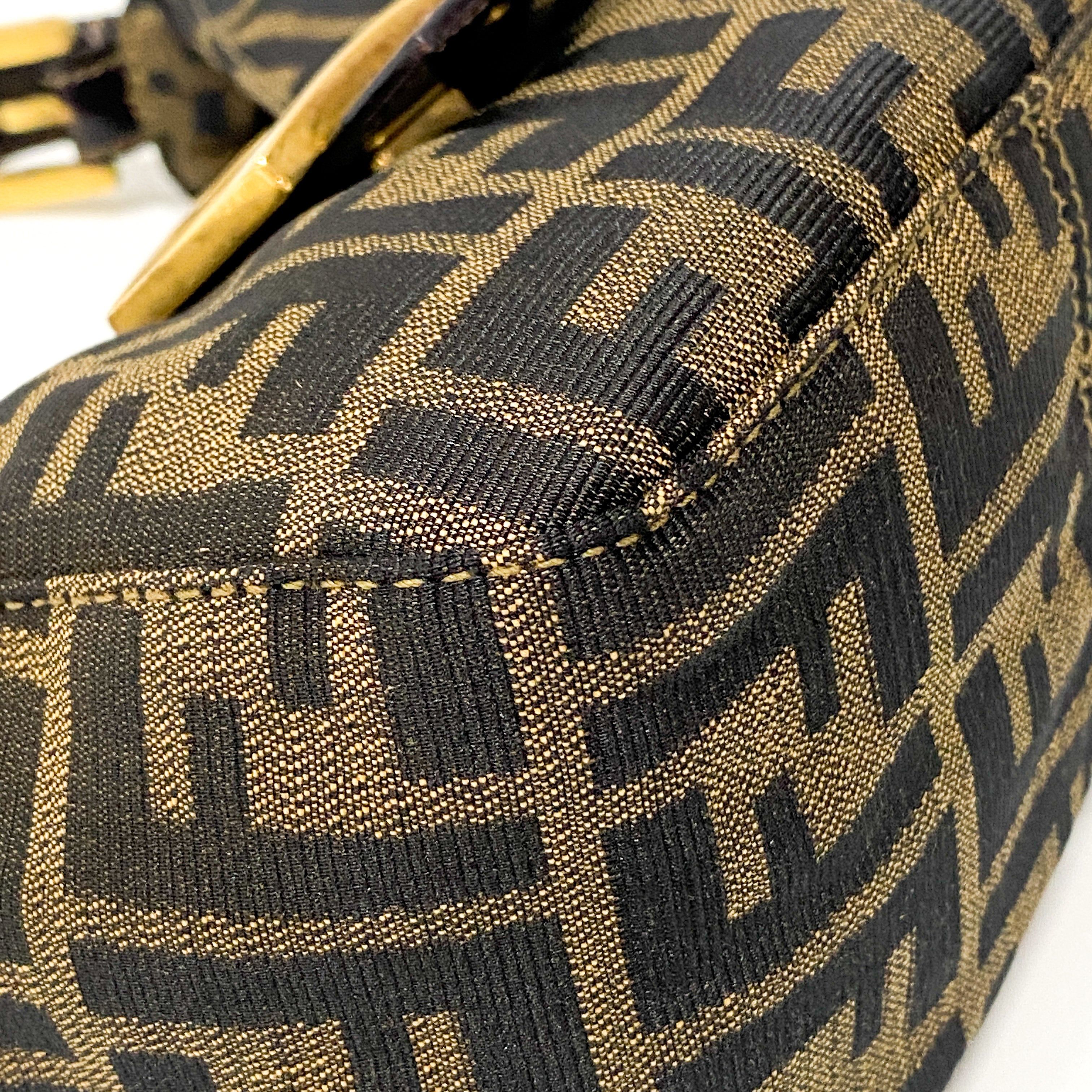 Zucca Mini Brown Hobo Shoulder Bag