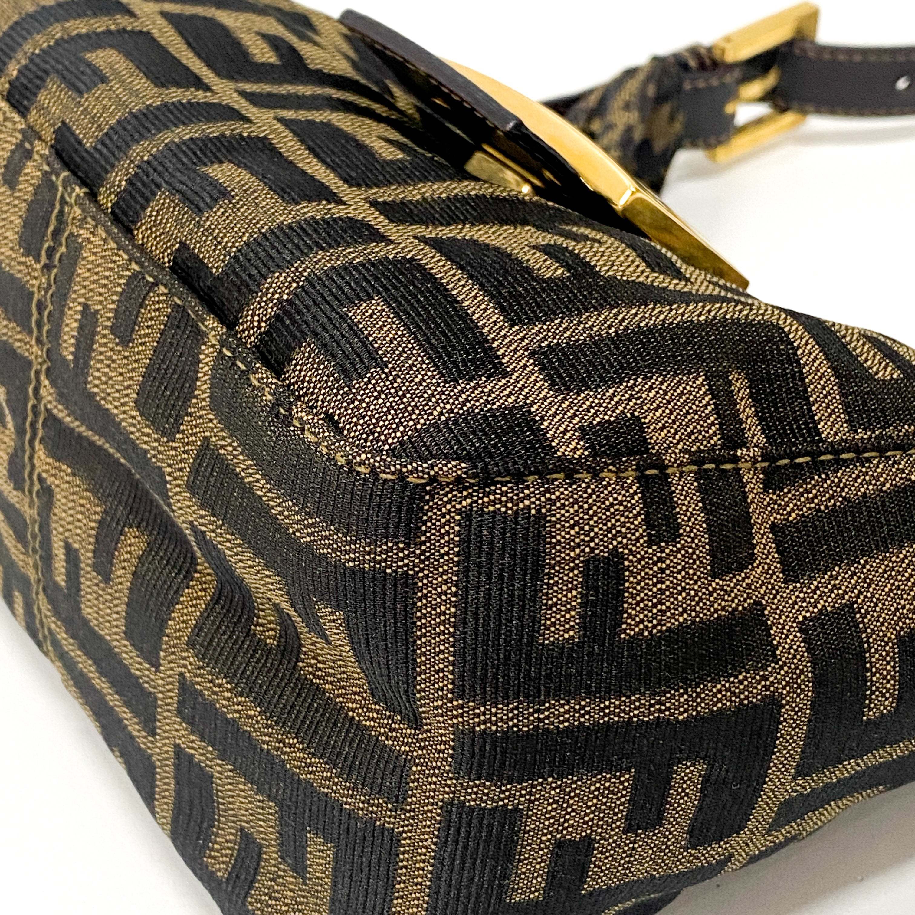 Zucca Mini Brown Hobo Shoulder Bag