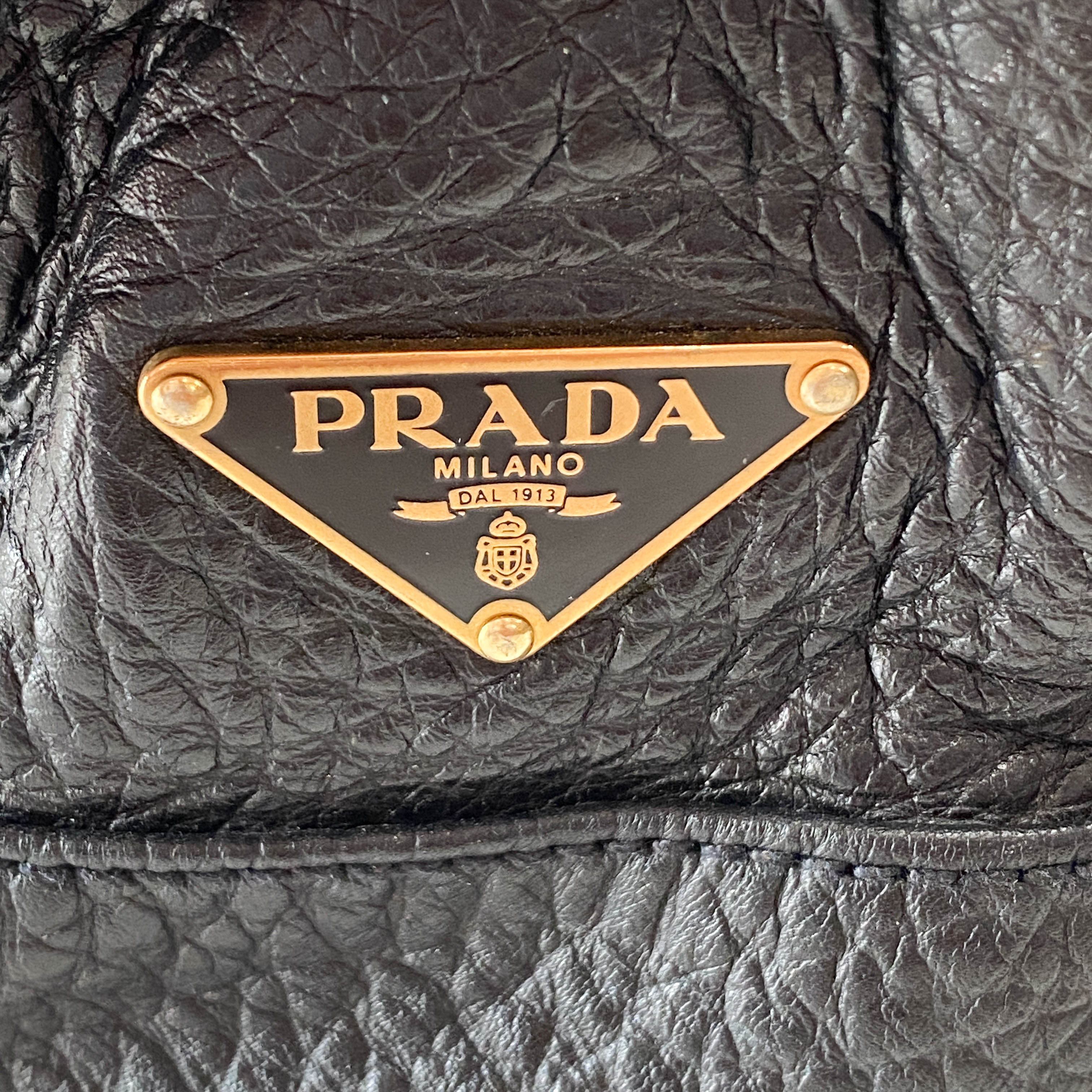 Black Leather Shoulder Bag