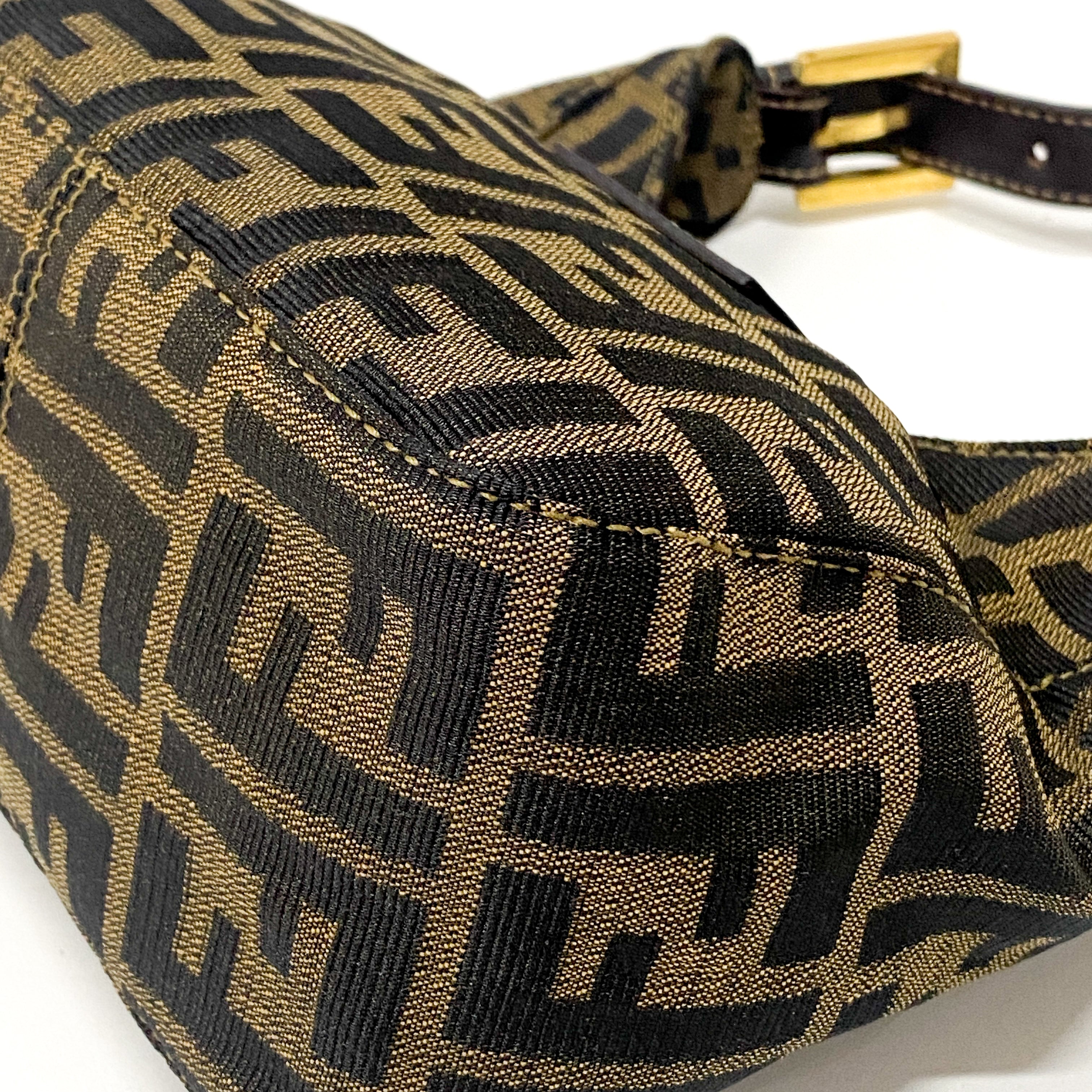 Zucca Mini Brown Hobo Shoulder Bag