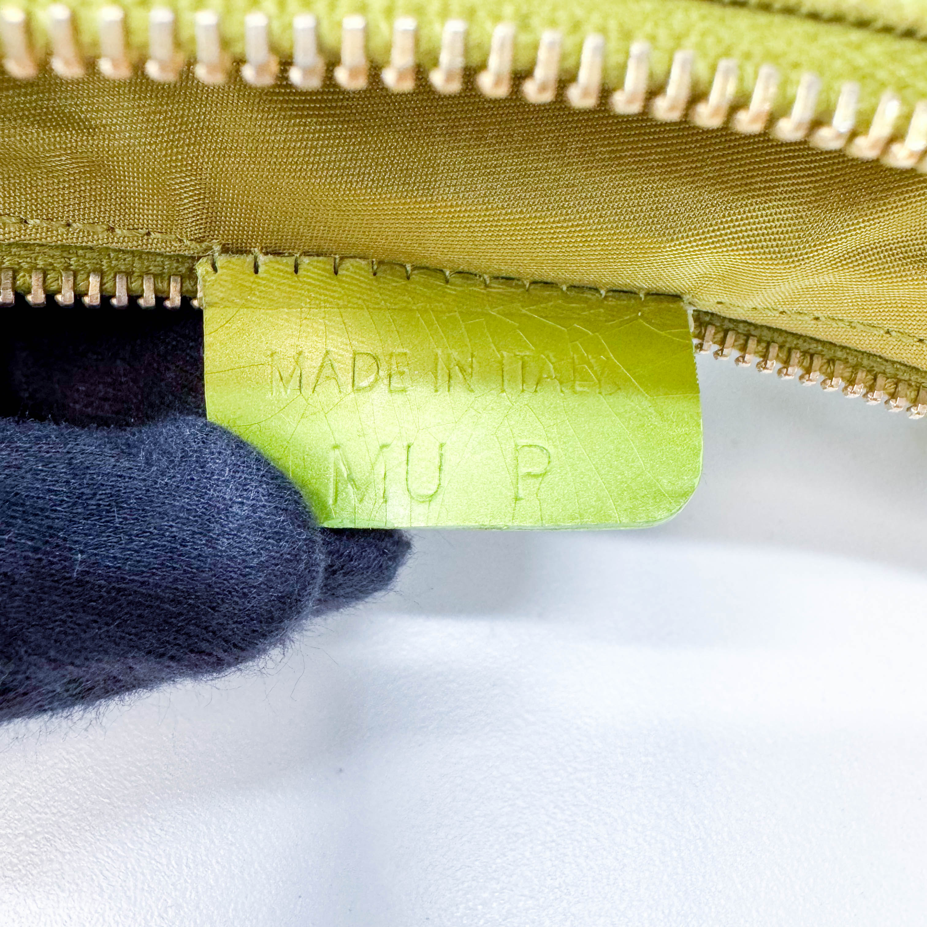 Saddle Mini Green Lizard Leather Shoulder Bag