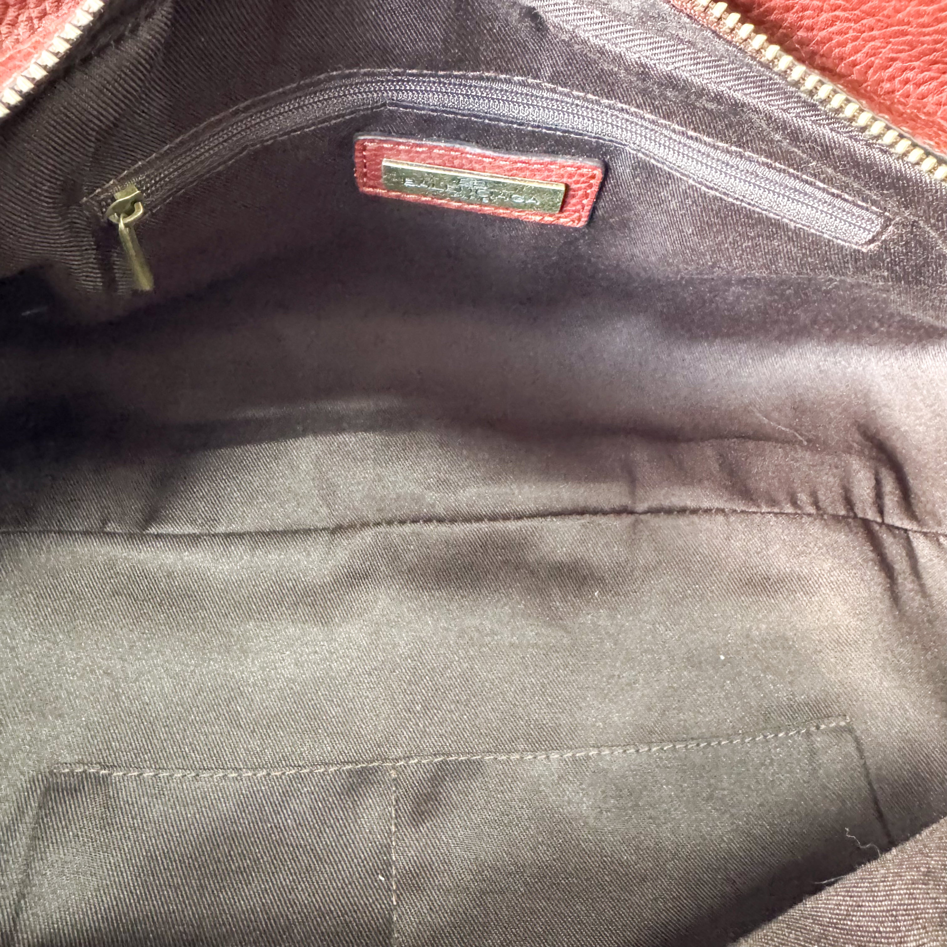 Red Leather Shoulder Bag