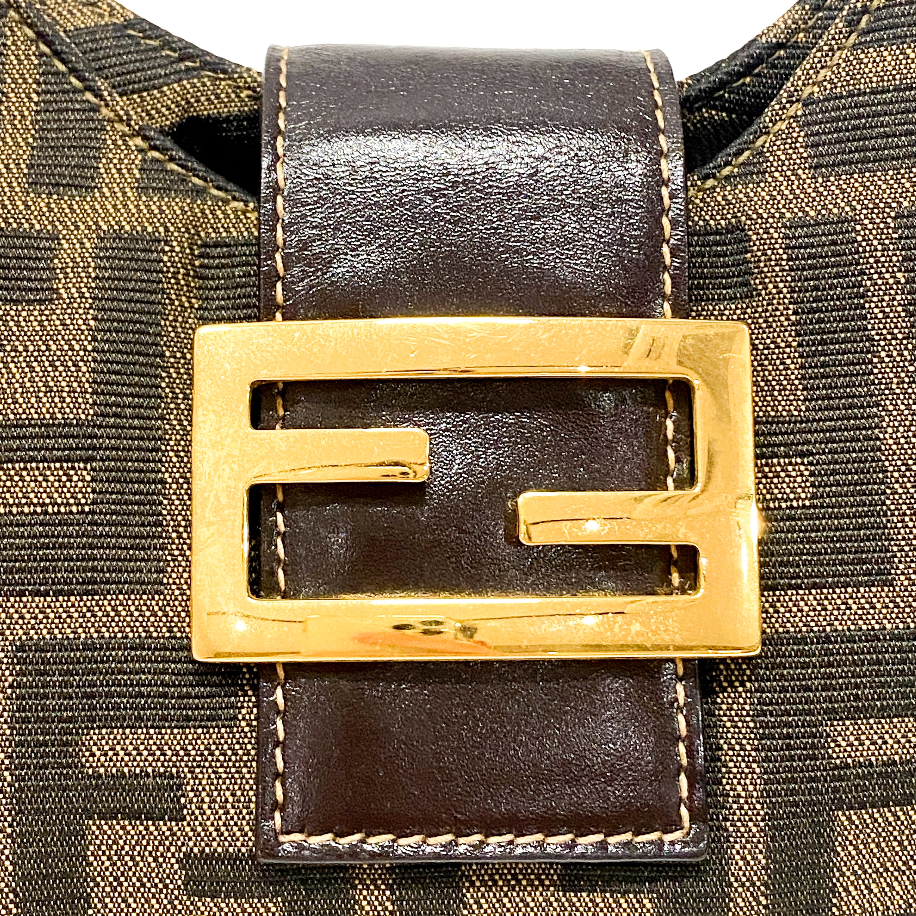 Zucca Mini Brown Hobo Shoulder Bag