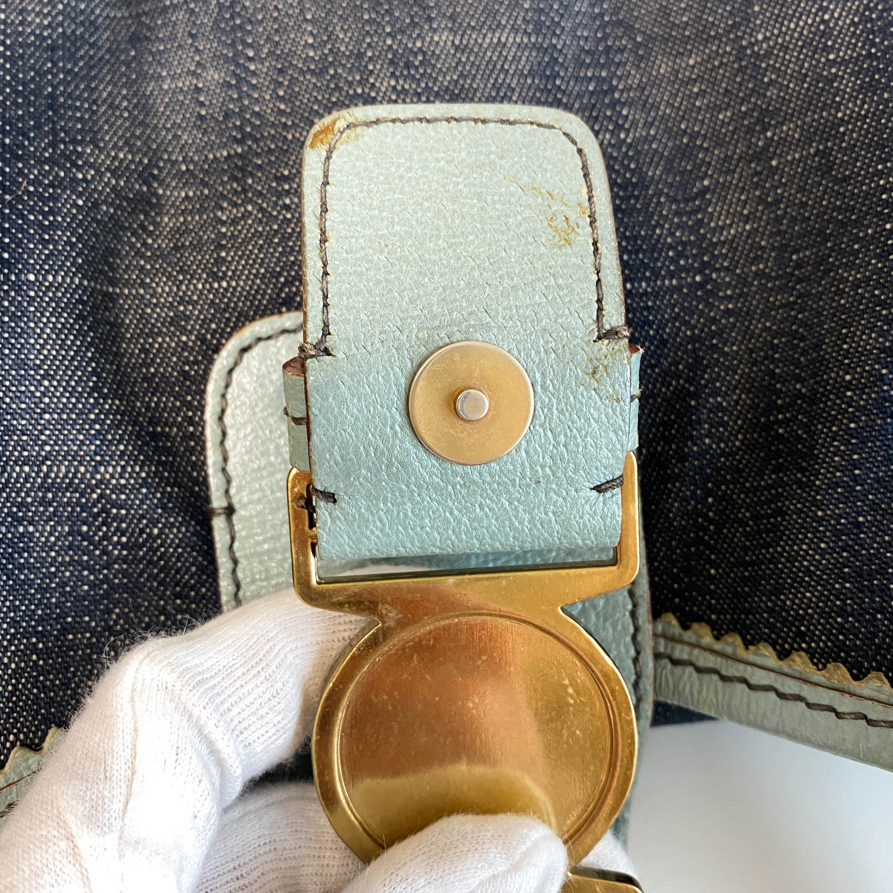 Archive Denim Shoulder Bag