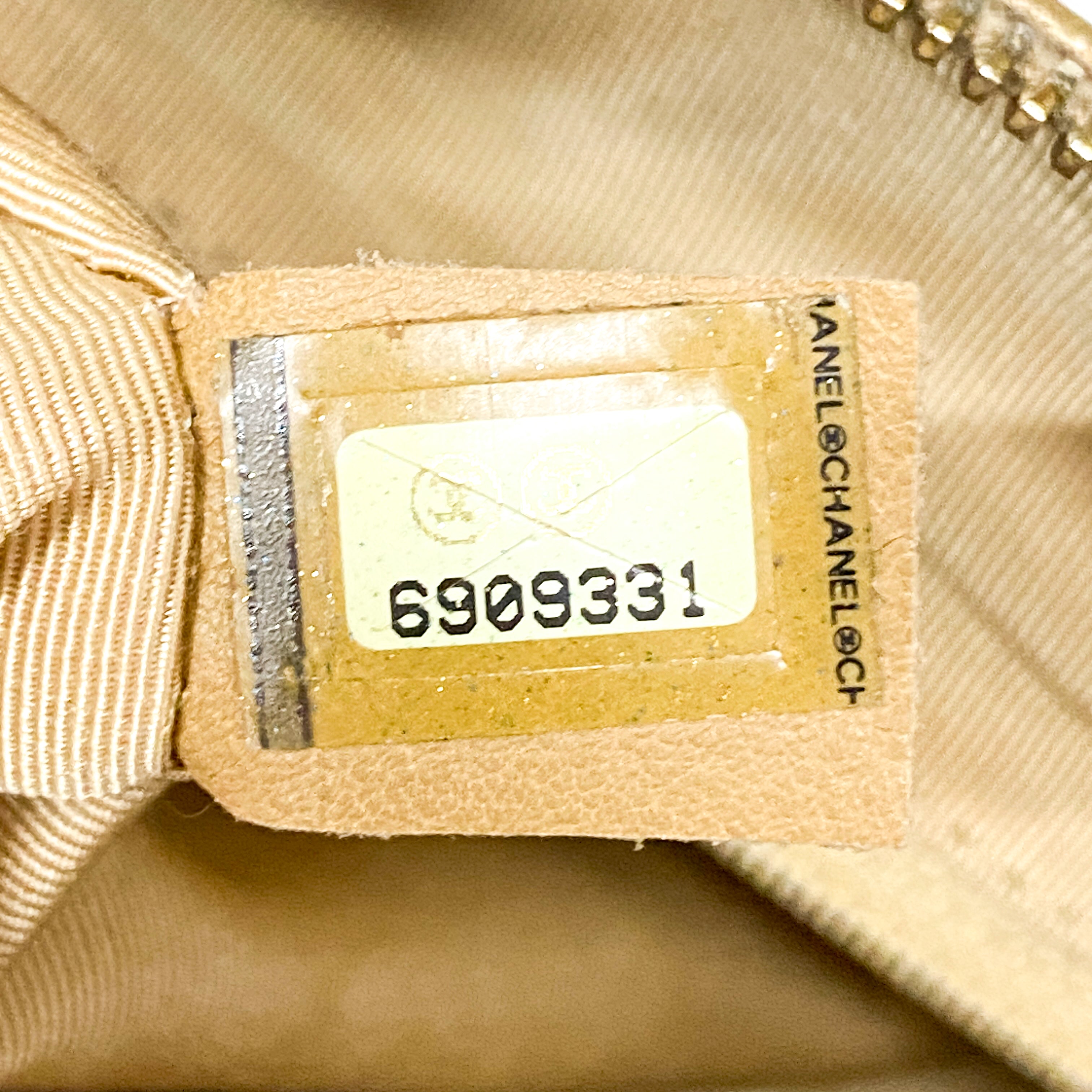 Chocolate Bar Metal Gold Lambskin Shoulder Bag