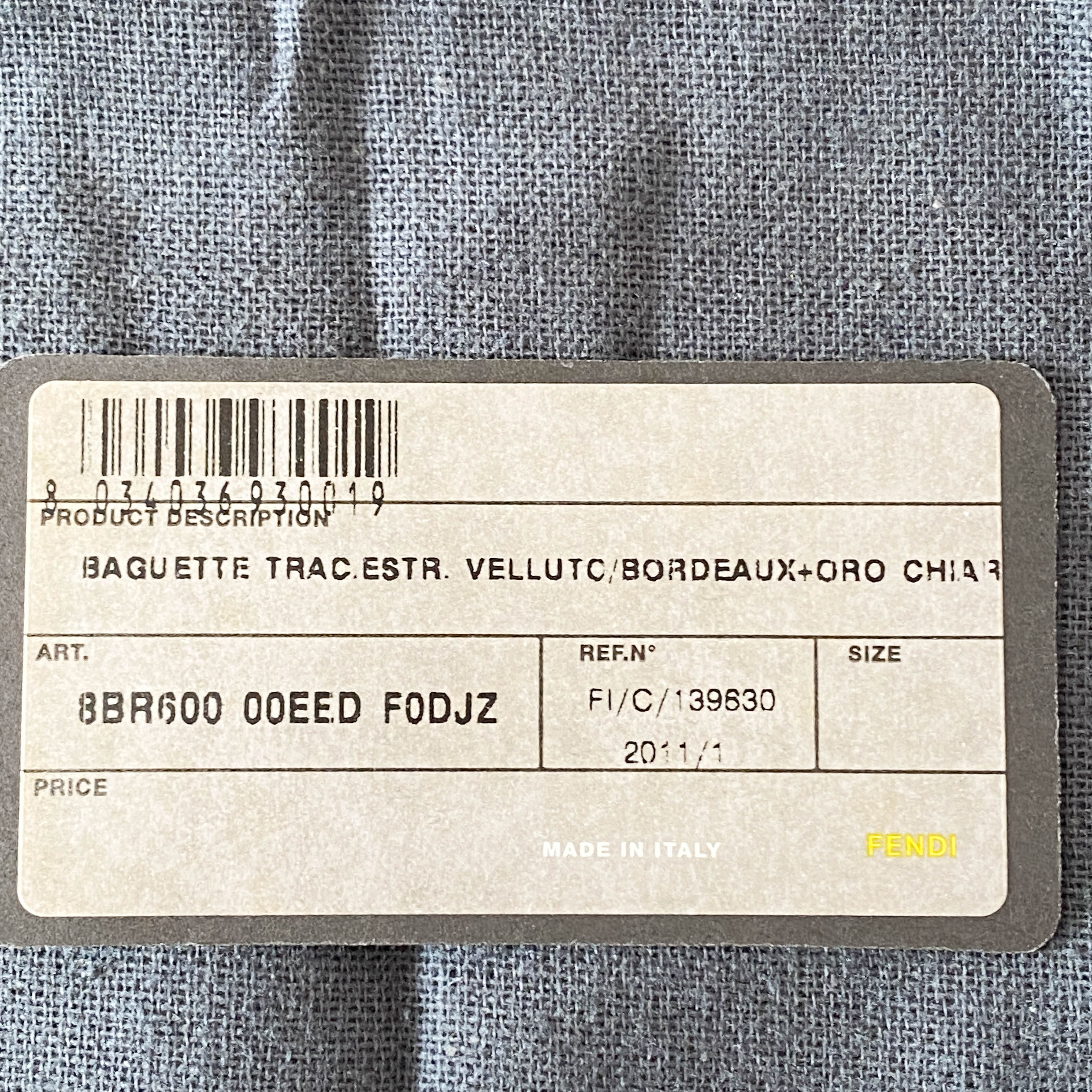 Limited Edition Baguette Burgundy Velvet Gold Fringe Shoulder Bag