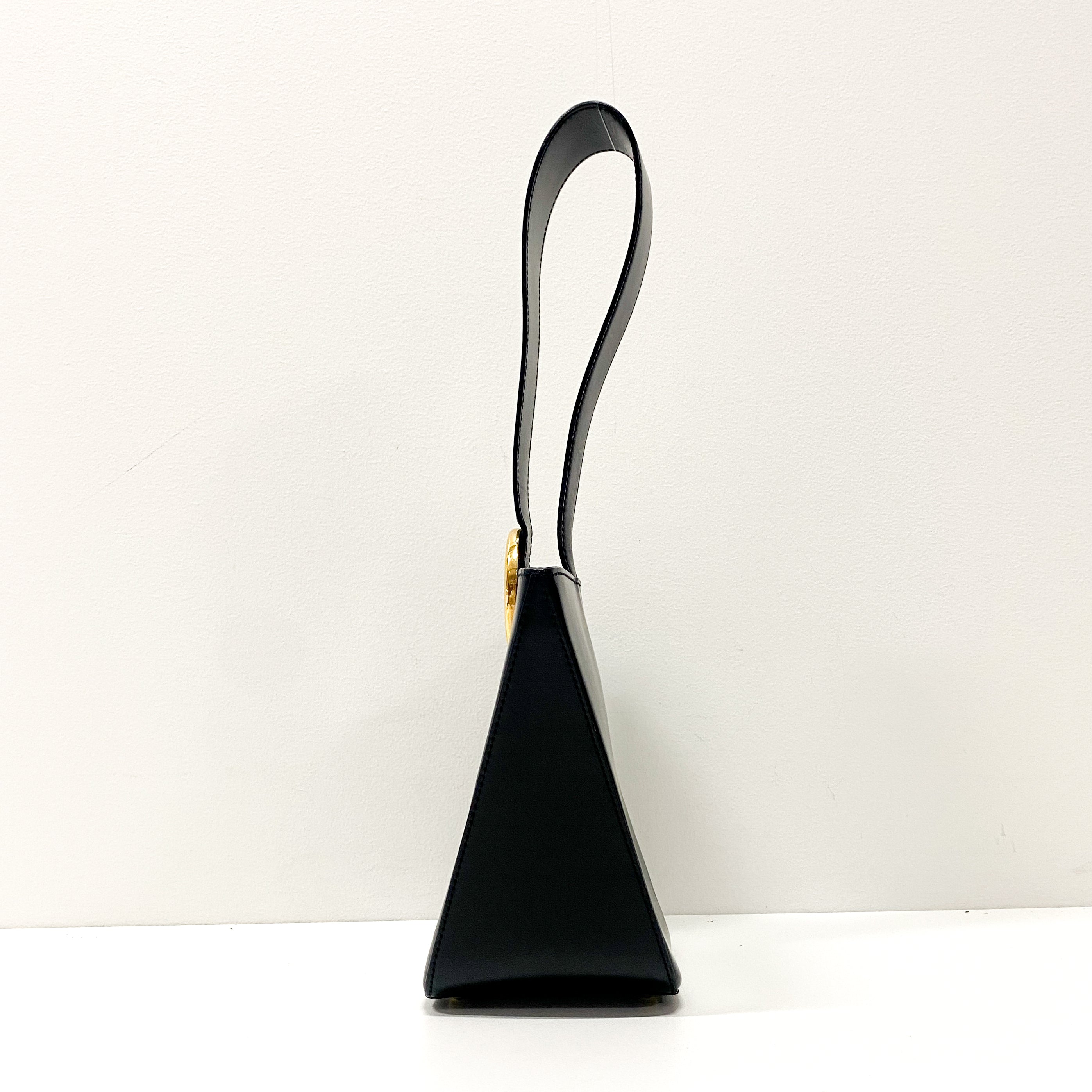 Panthère Black Leather Shoulder Bag