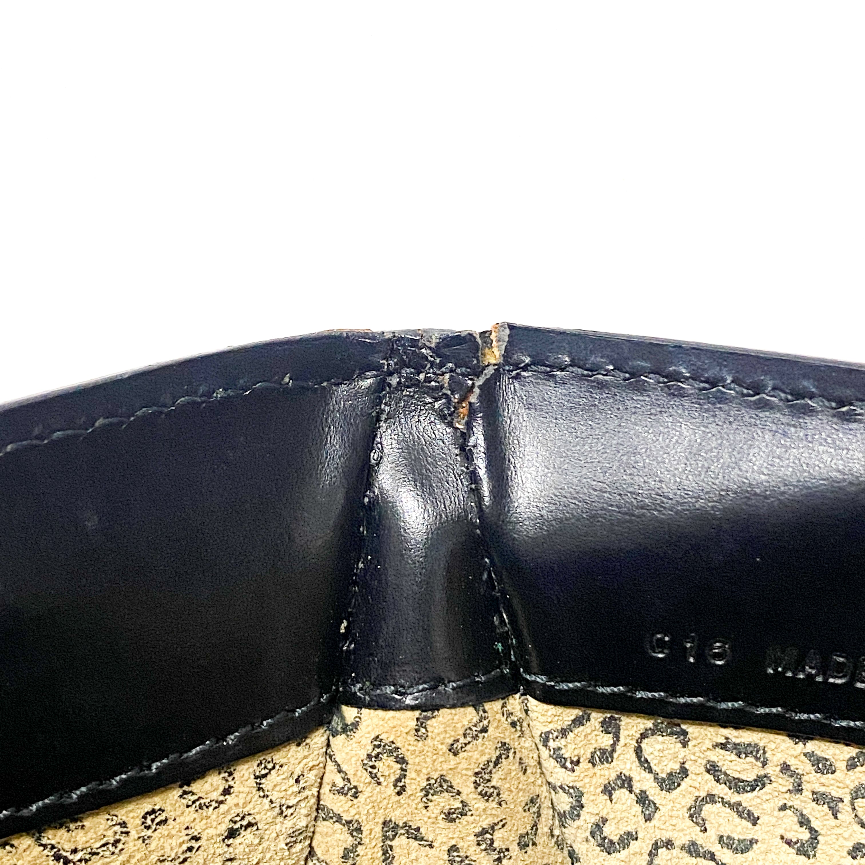 Panthère Black Leather Shoulder Bag