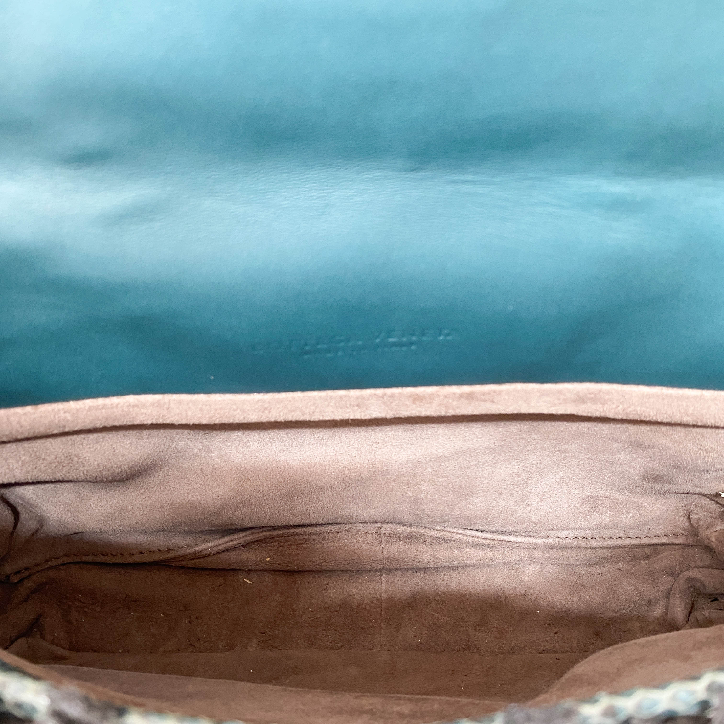 Black Intrecciato Cloth Shoulder Bag