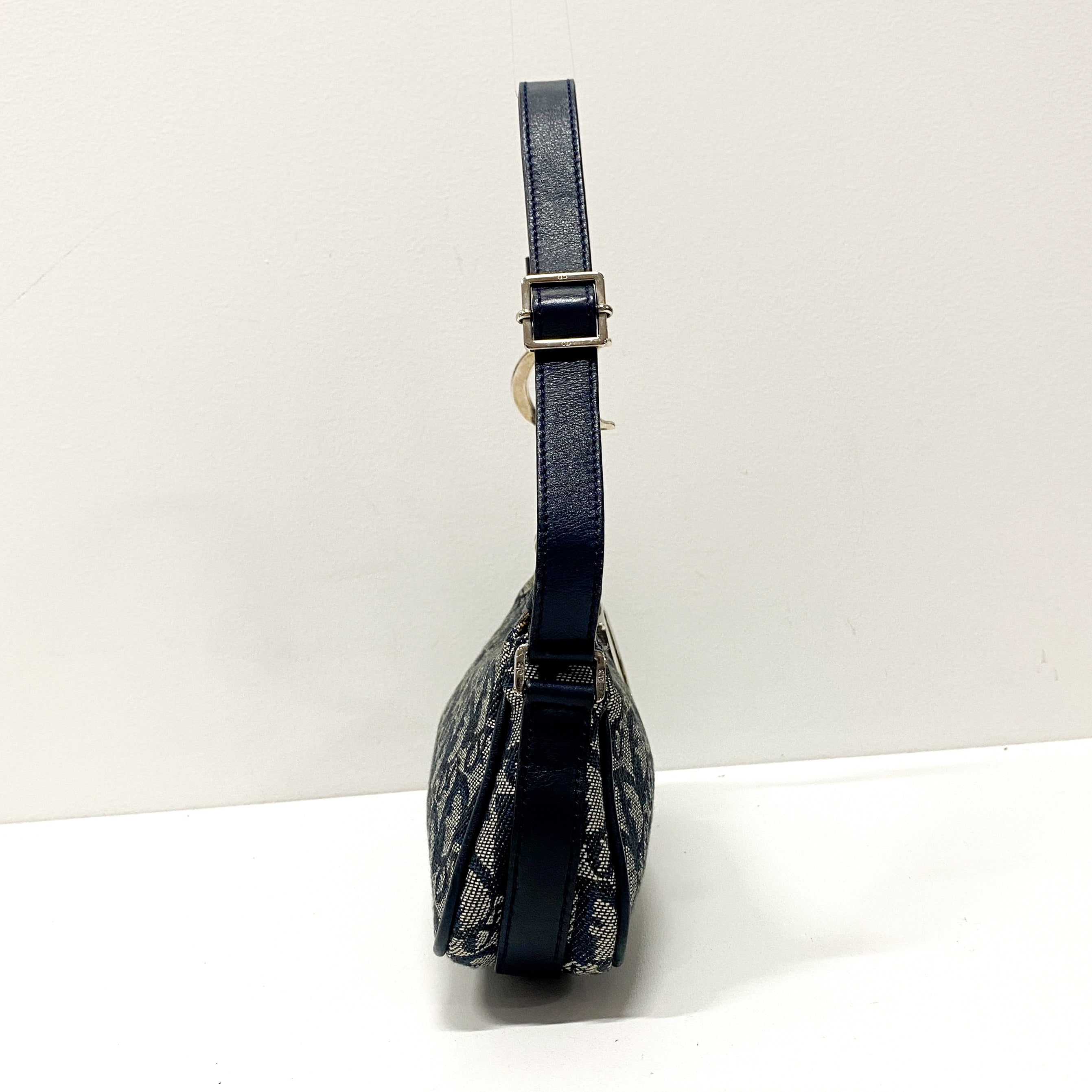 Navy Trotter Hobo Shoulder Bag
