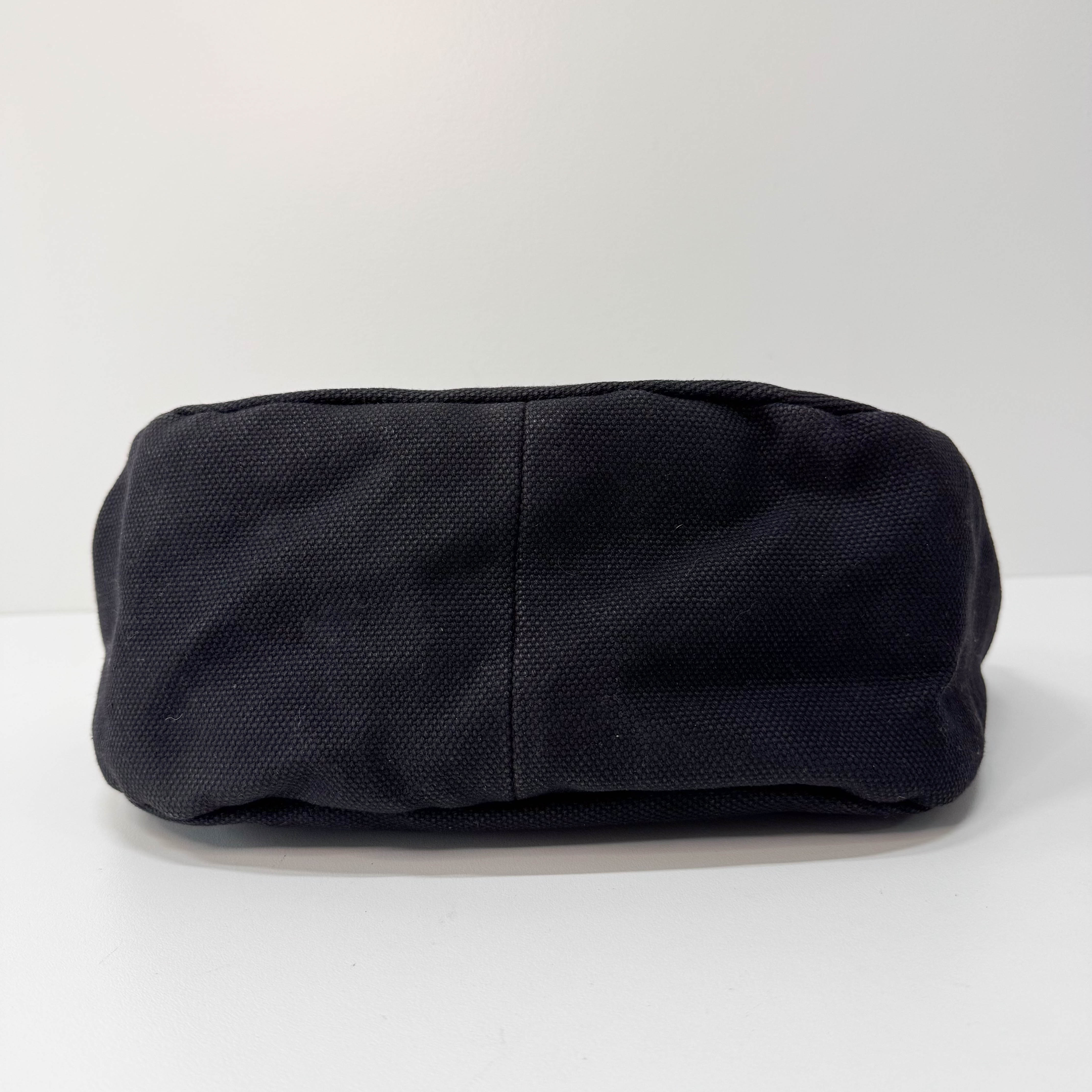 Archive Black denim Hobo Multicolor Beaded Double Round Handle Bag