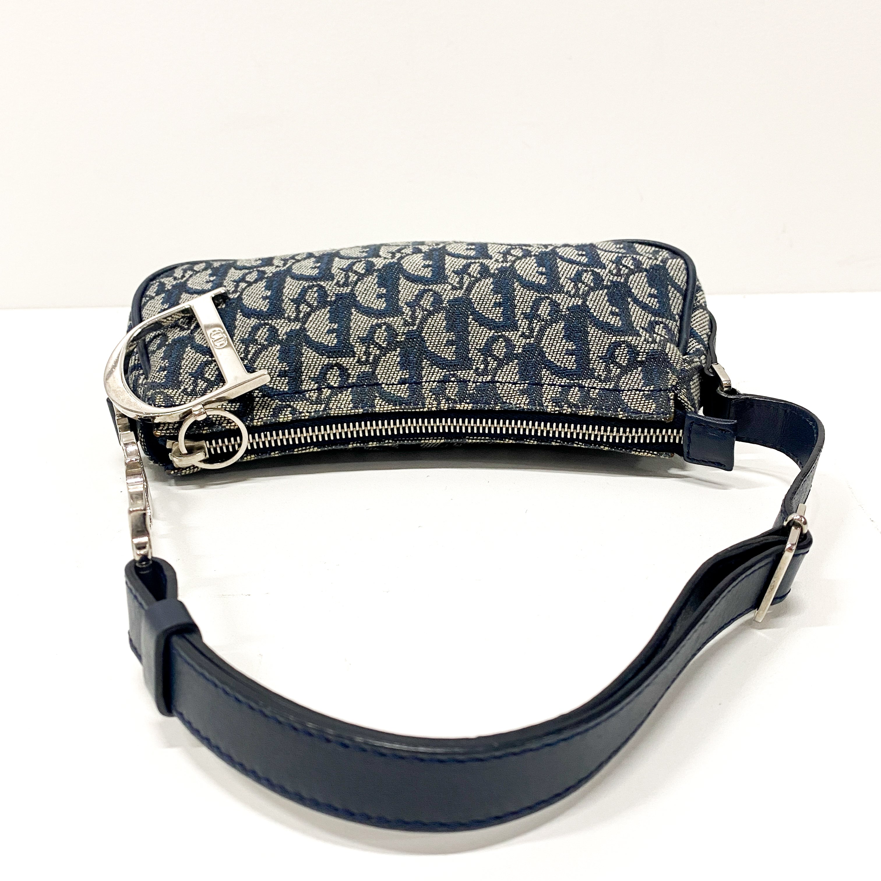 Navy Trotter Hobo Shoulder Bag
