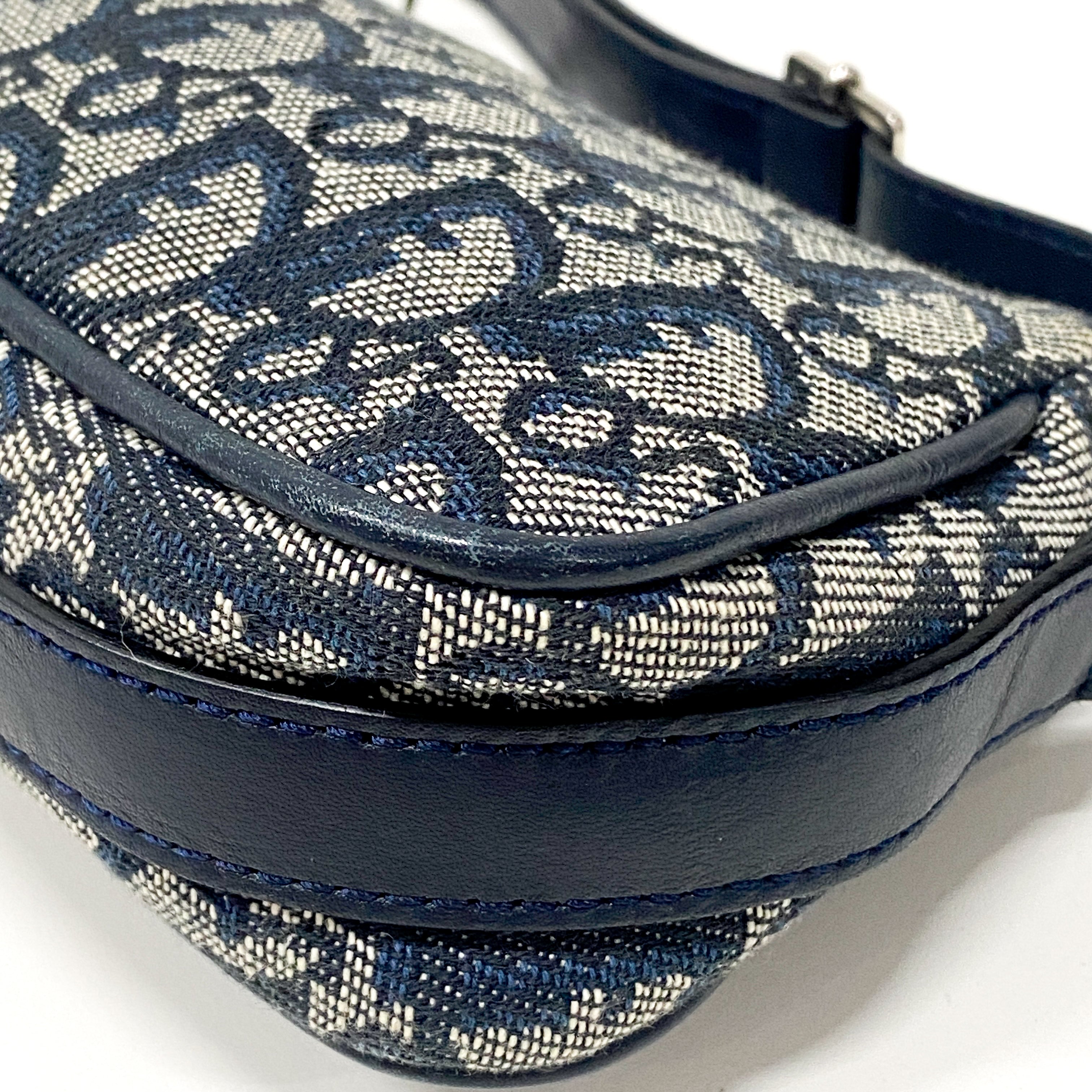Navy Trotter Hobo Shoulder Bag