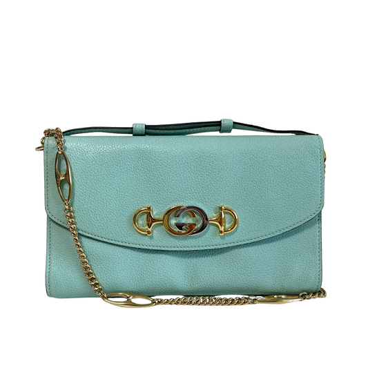 Zumi Mint Green Chain Shoulder Bag