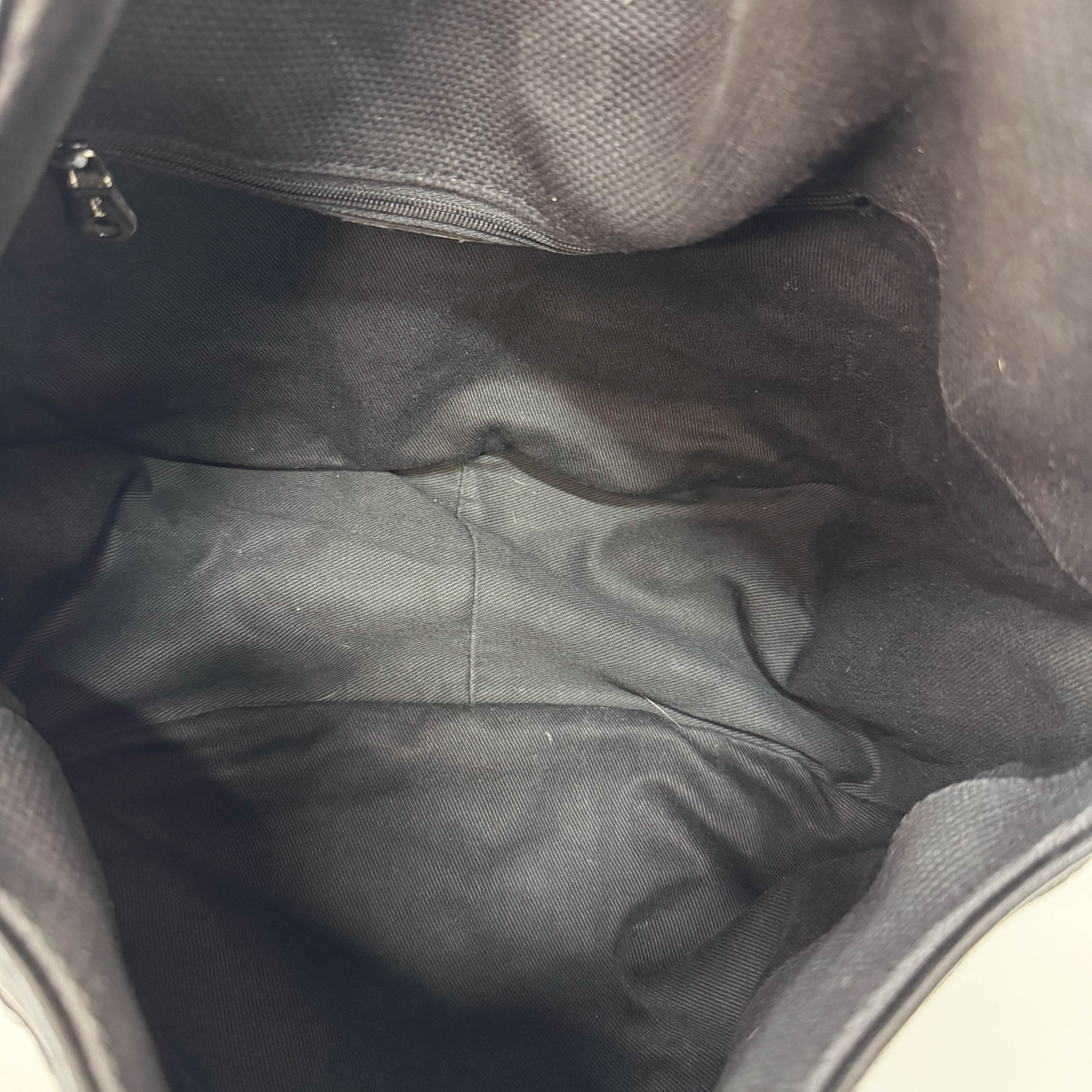 Archive Black denim Hobo Multicolor Beaded Double Round Handle Bag