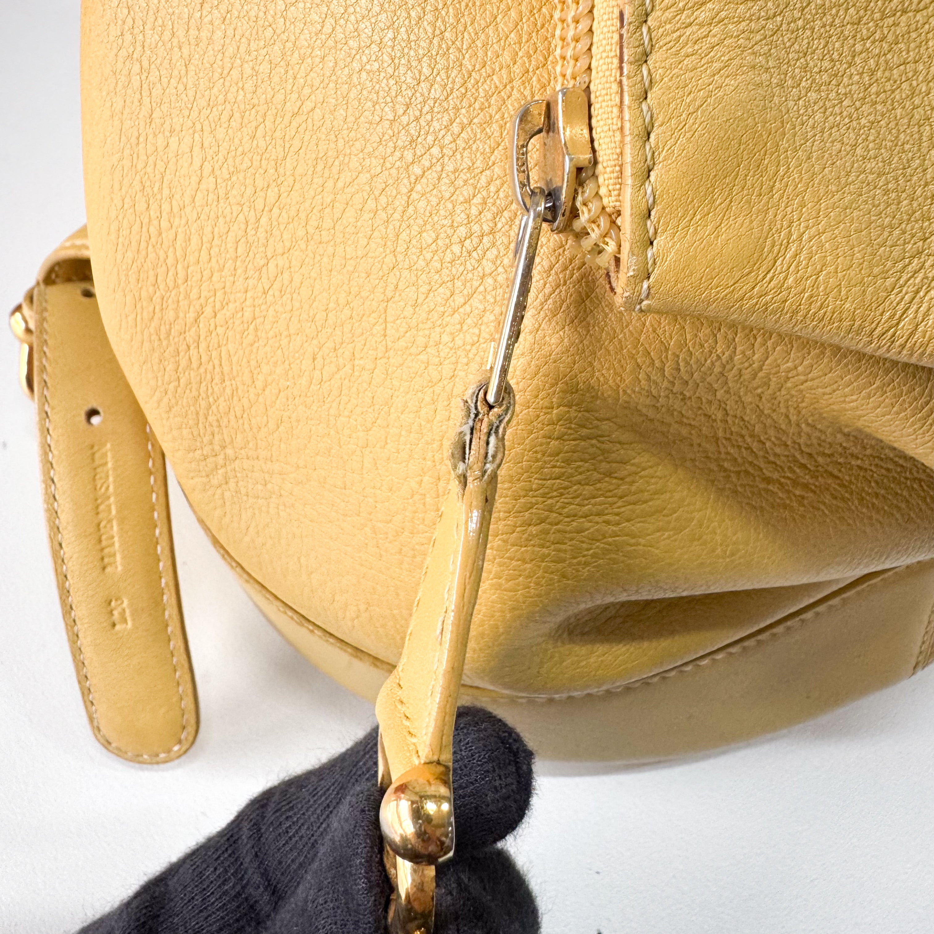 Anton Backpack Yellow Leather Backpack