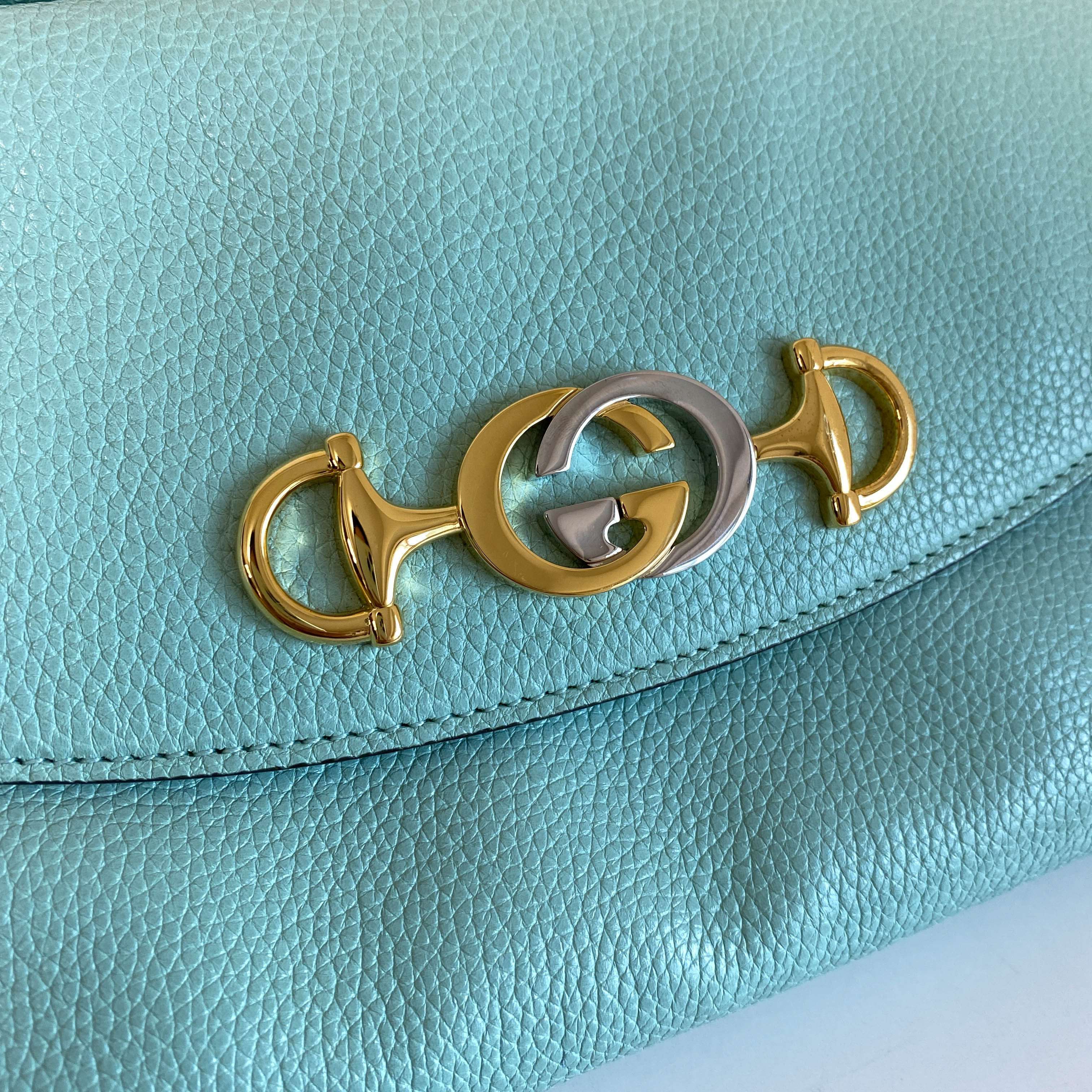 Zumi Mint Green Chain Shoulder Bag