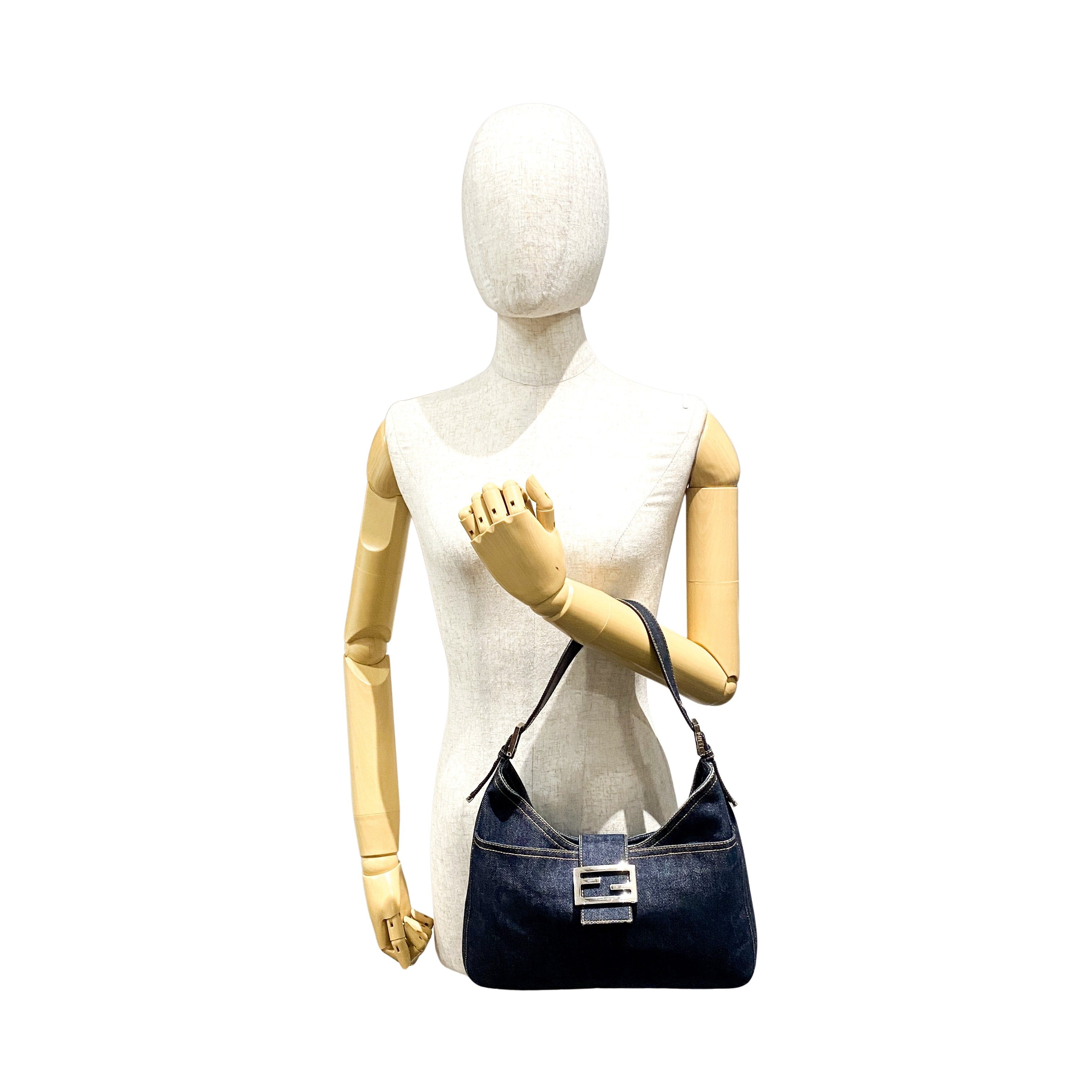 Hobo Denim Shoulder Bag