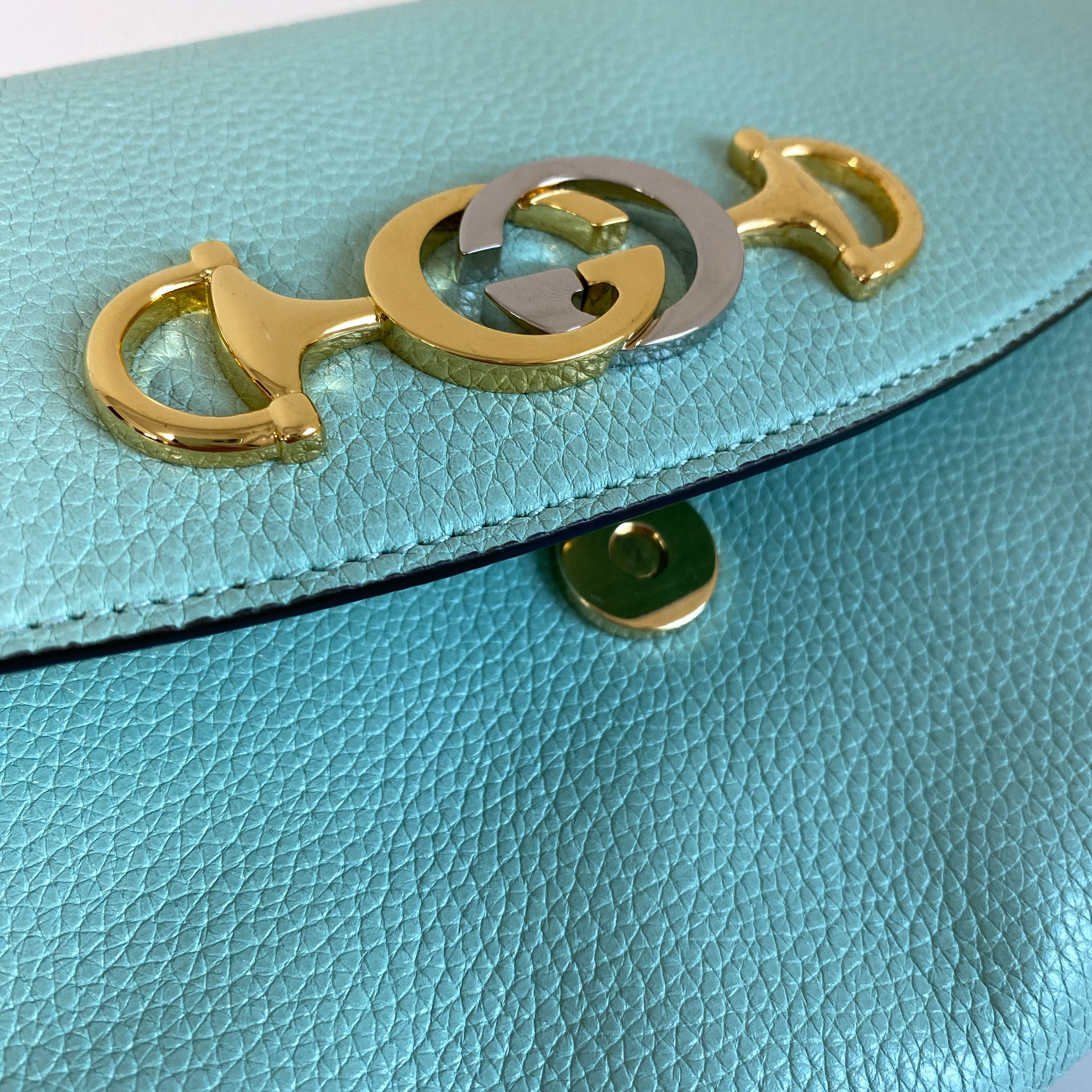 Zumi Mint Green Chain Shoulder Bag