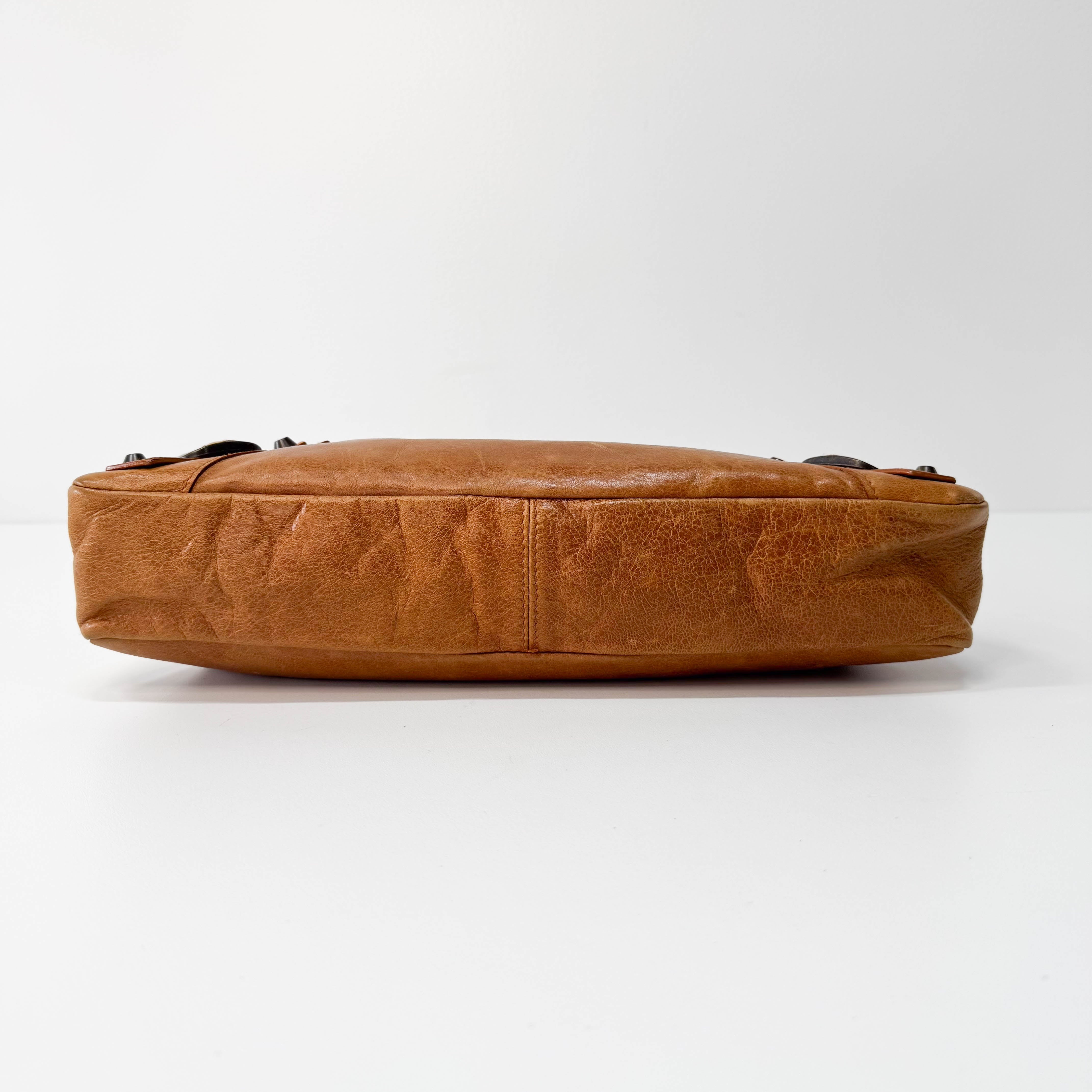 Le City Brown Leather Shoulder Bag