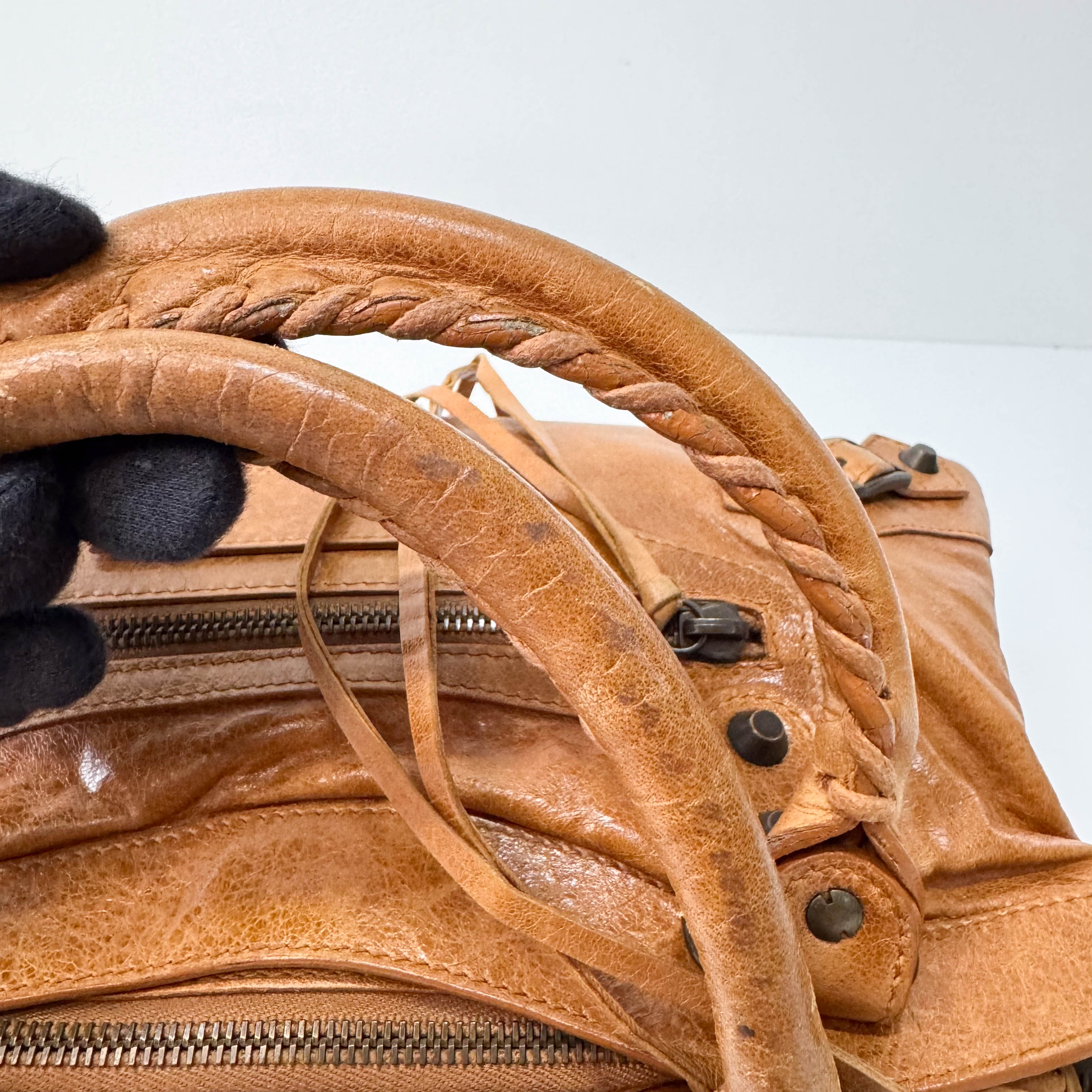 Le City Brown Leather Shoulder Bag