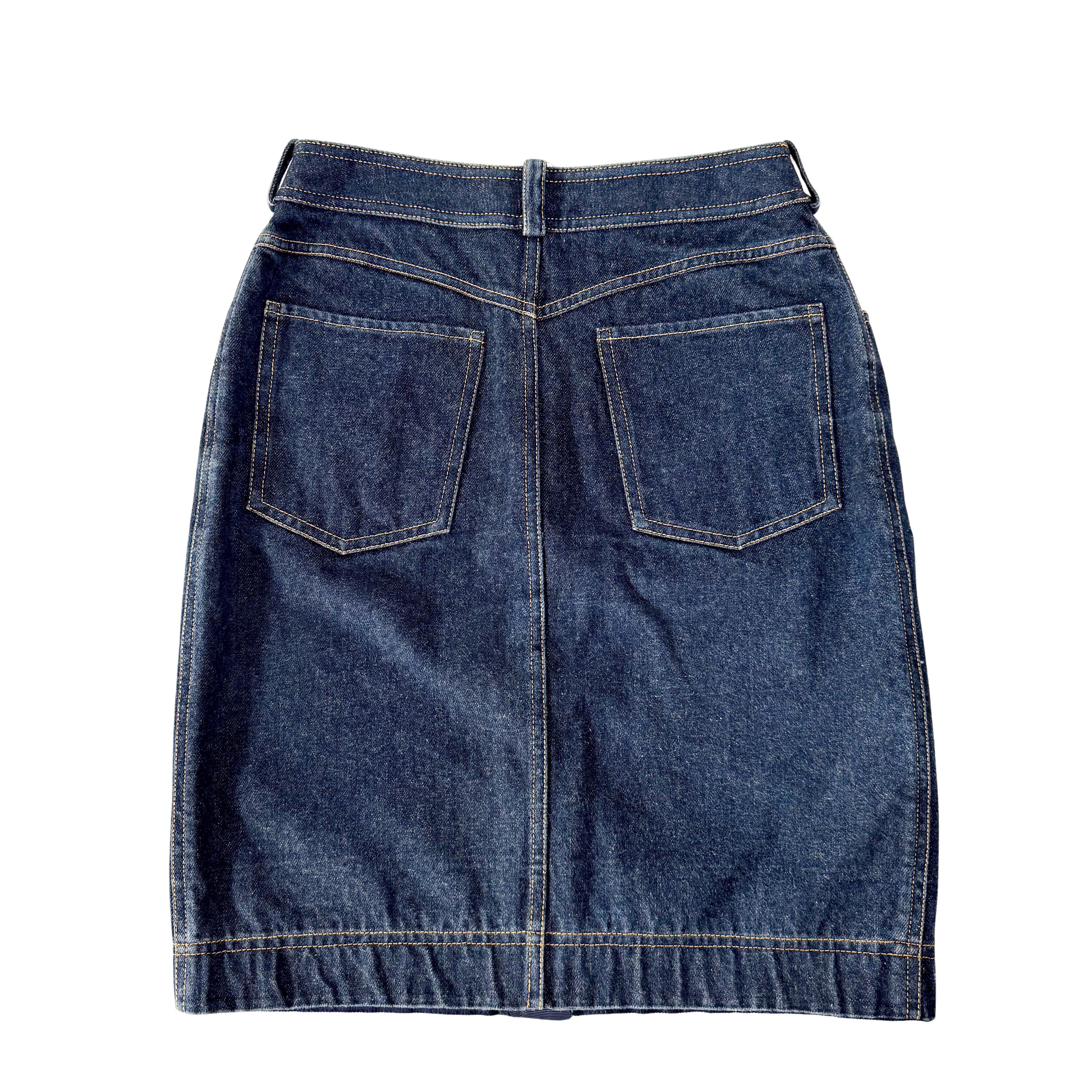 Coco Button Denim Skirt