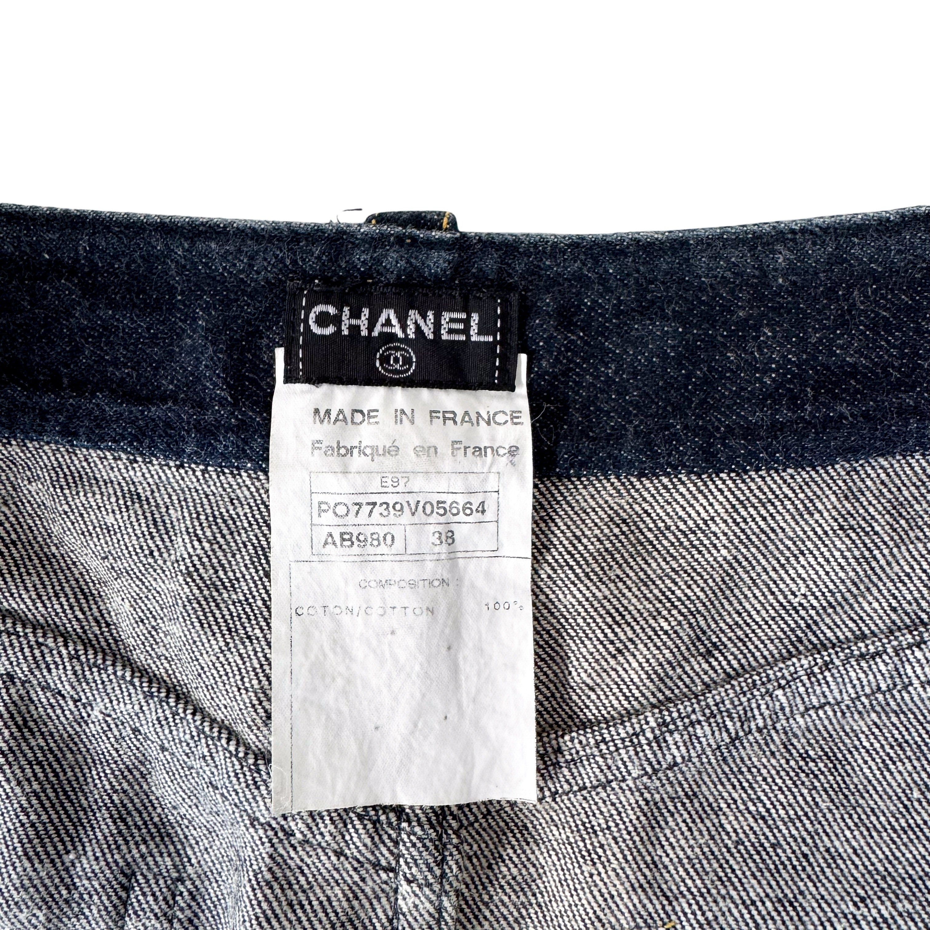 Coco Button Denim Skirt