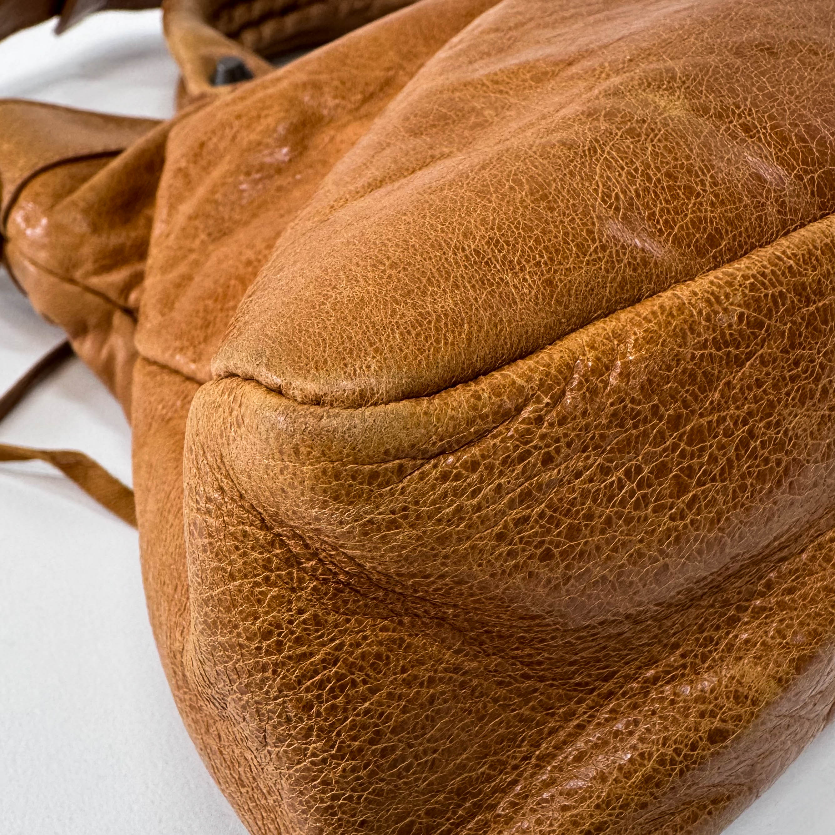 Le City Brown Leather Shoulder Bag