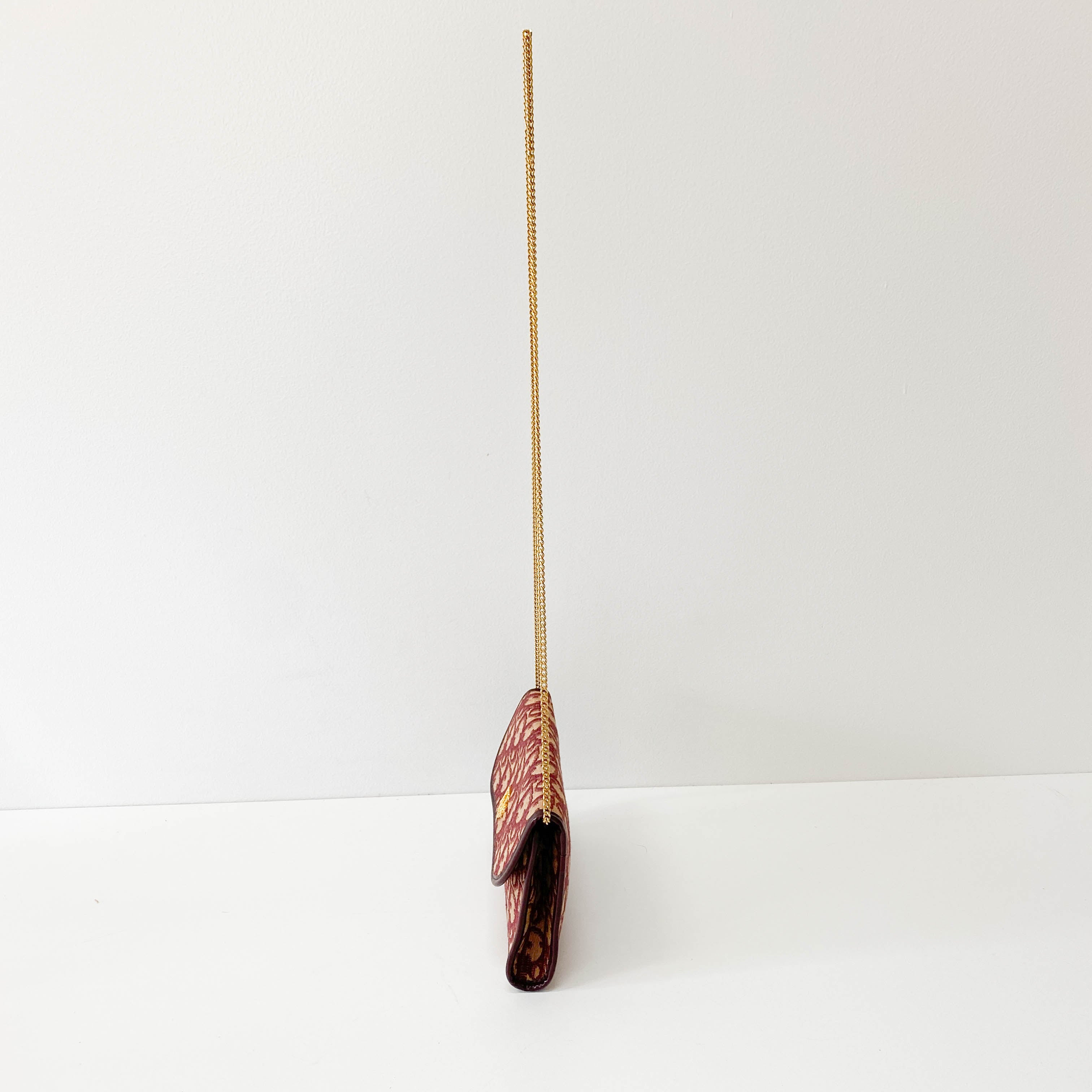 Trotter Mini Red Oblique Canvas Shoulder Bag