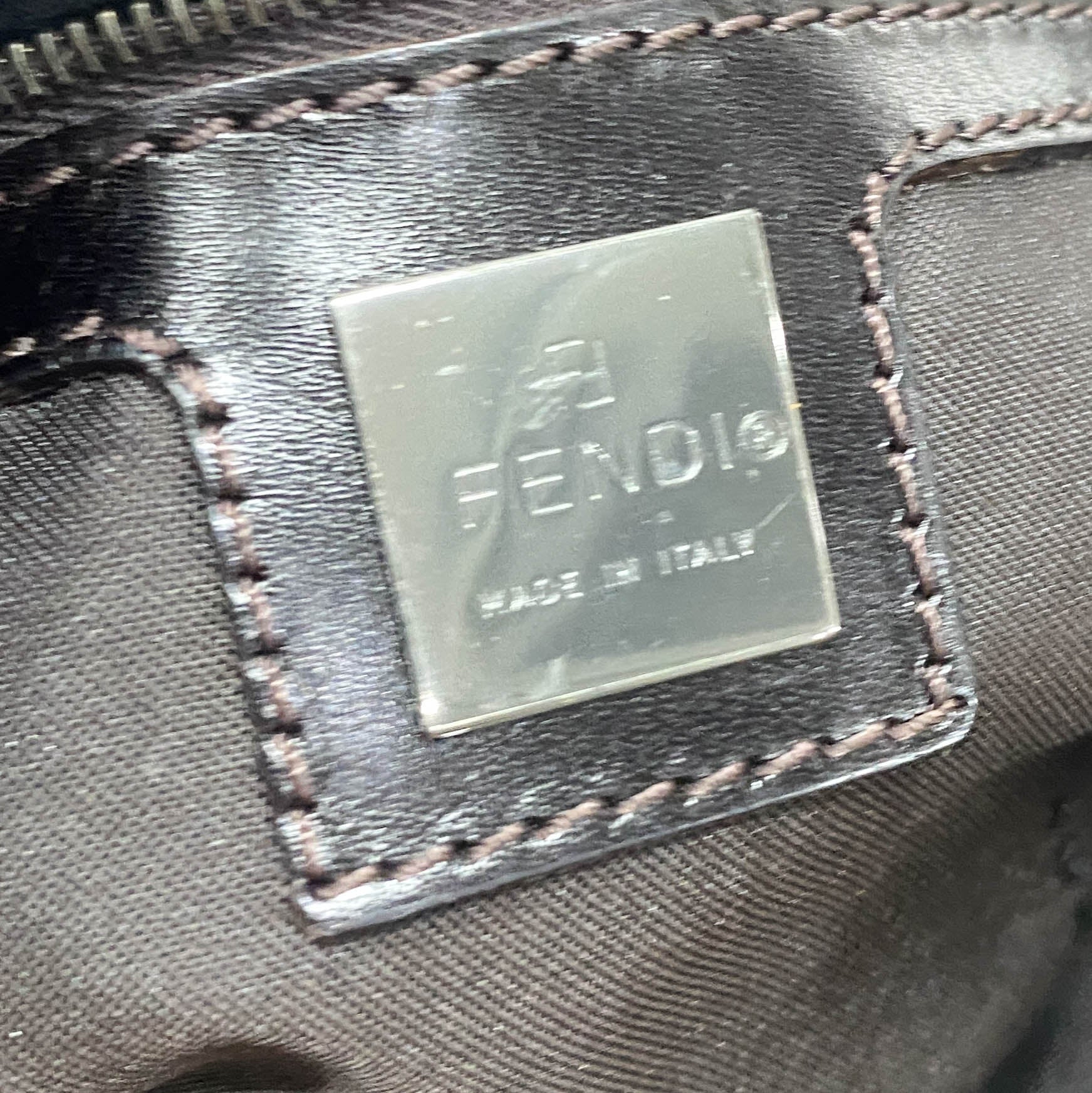 Zucca Leopard Print Pony Hair Shoulder Bag